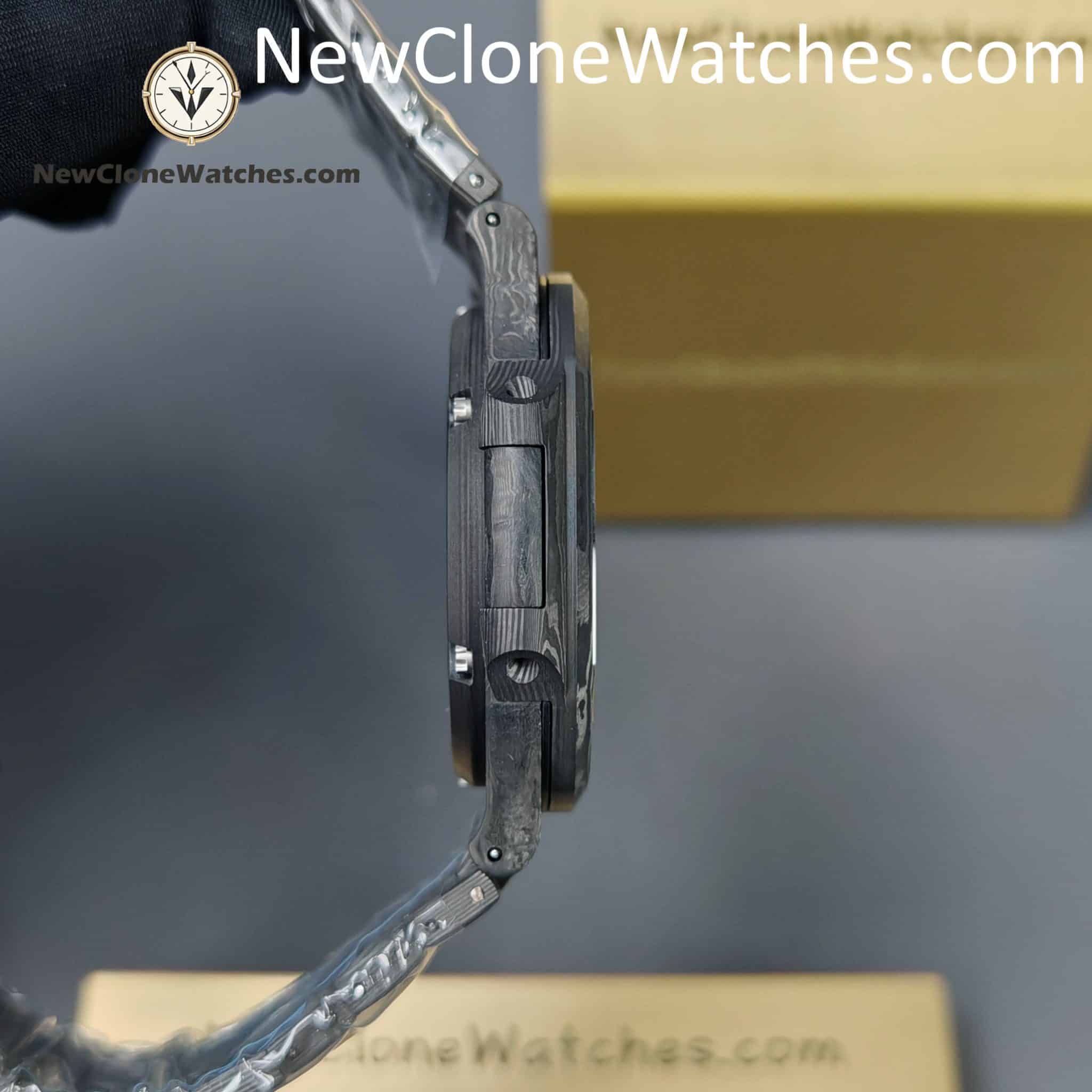 Modified Super Clone Watches 1:1 DiW Patek Philippe Nautilus 5711 Carbon Dial On Carbon Bracelet