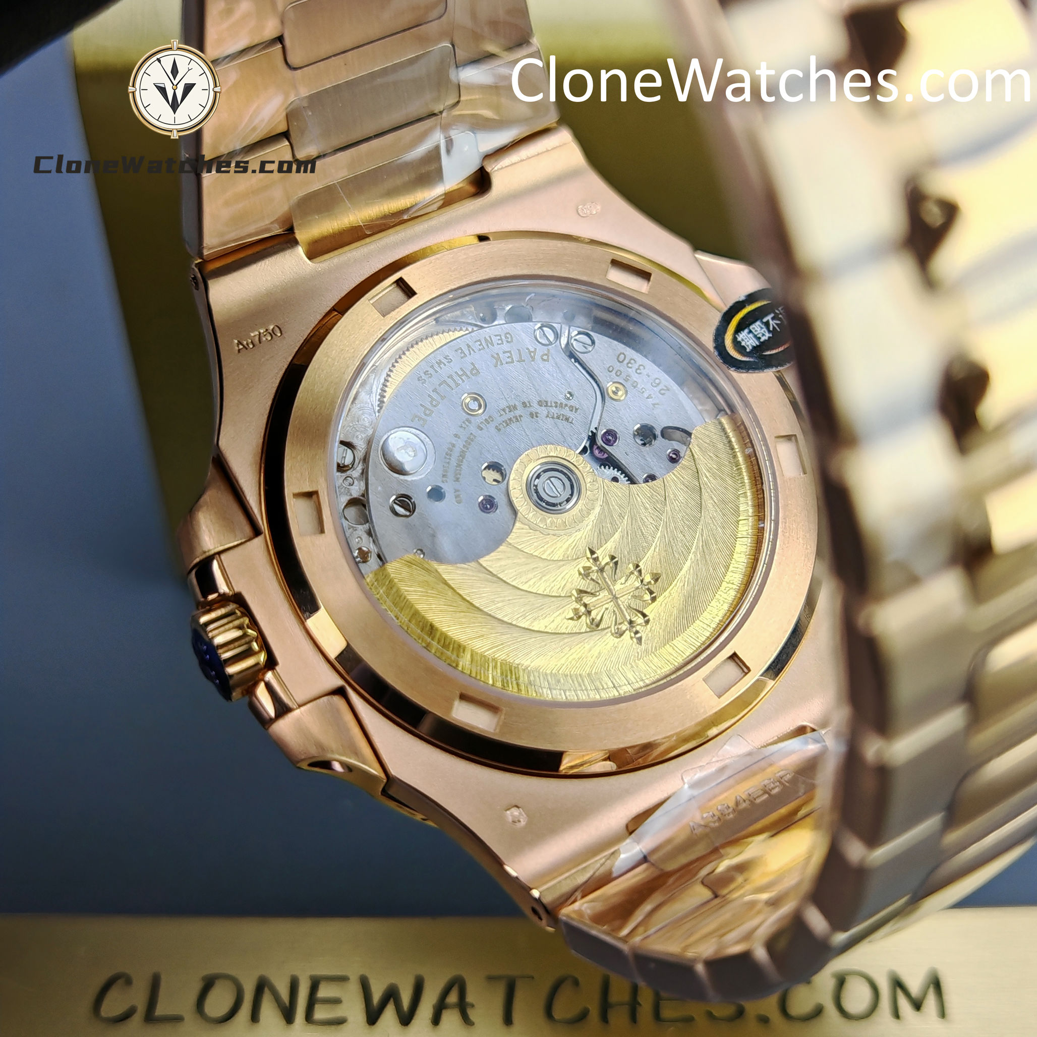 Patek Philippe Super Clone Watches 1:1 Nautilus 5711 Brown Dial 18K Rose Gold