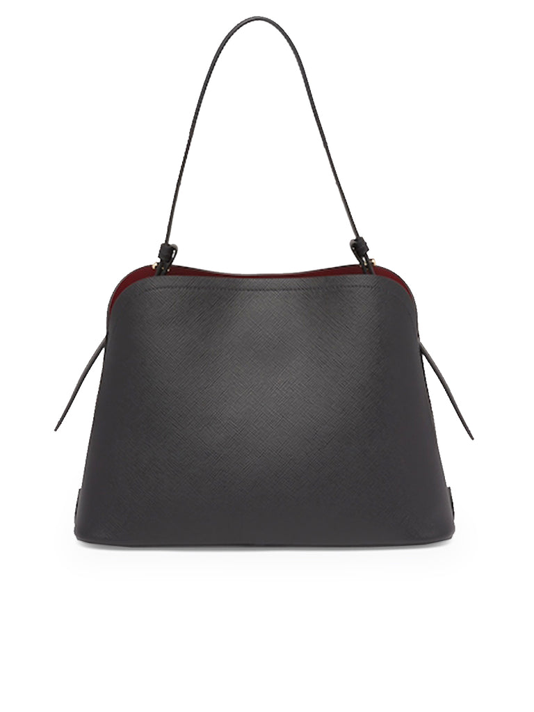 Prada Saffiano Leather Prada Matine Bag in Black