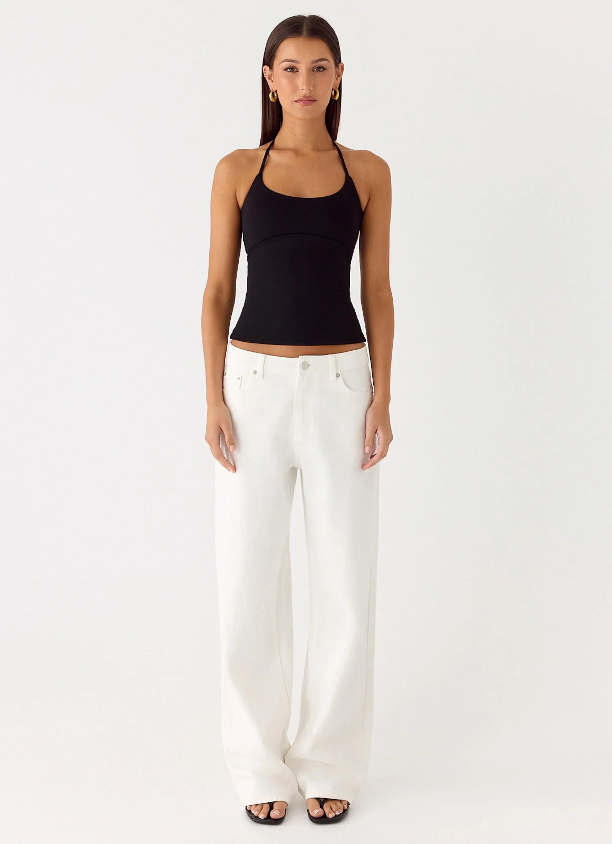 Chauncey Halter Top - Black