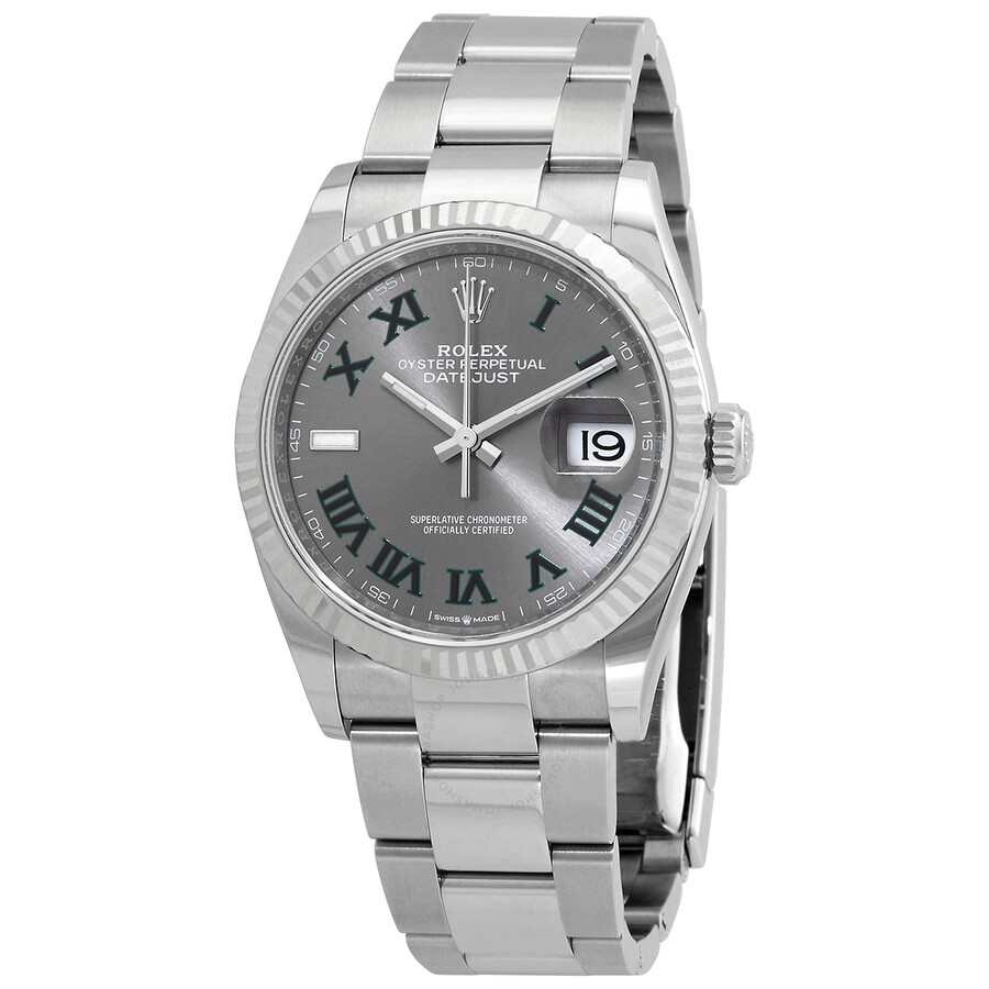 Rolex Datejust 36 Automatic Chronometer Grey Dial Watch 126234GYRO（Lifetime free warranty+90-days replacement service & Refund!.）