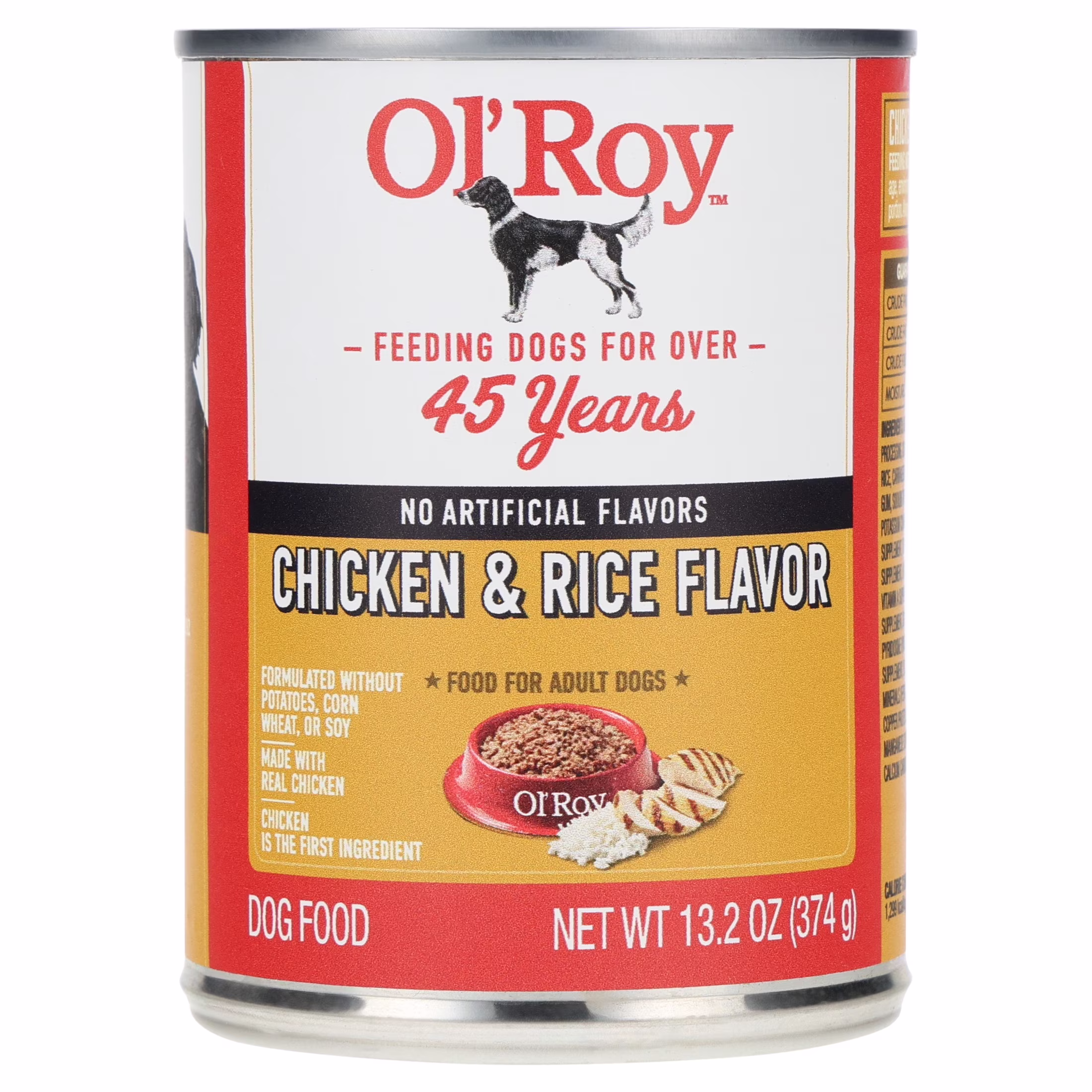 Ol' Roy Chicken and Rice Dinner Wet Dog Food, 13.2 oz Can
