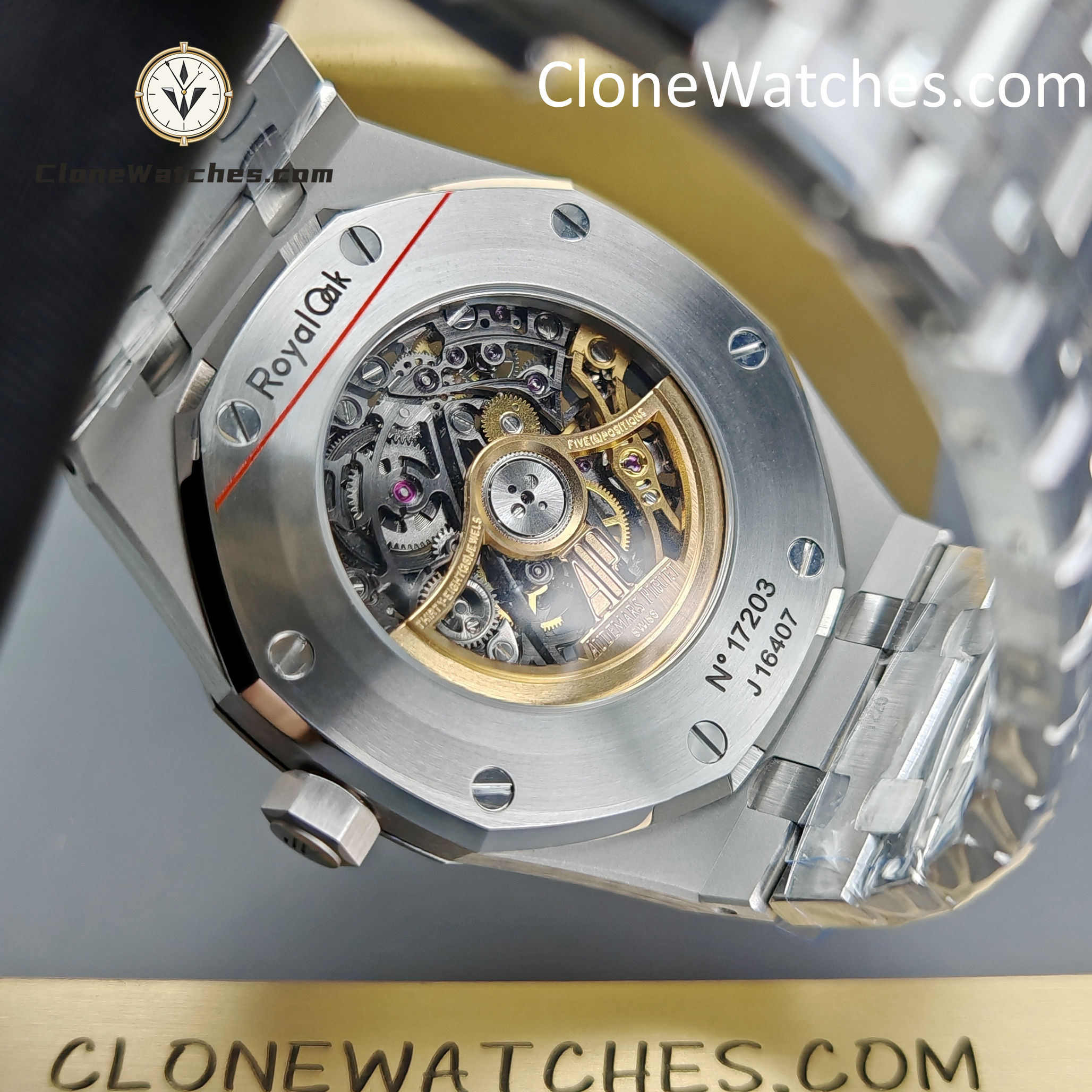 Audemars Piguet Super Clone Watches 1:1 Royal Oak 15407 Skeleton Dial