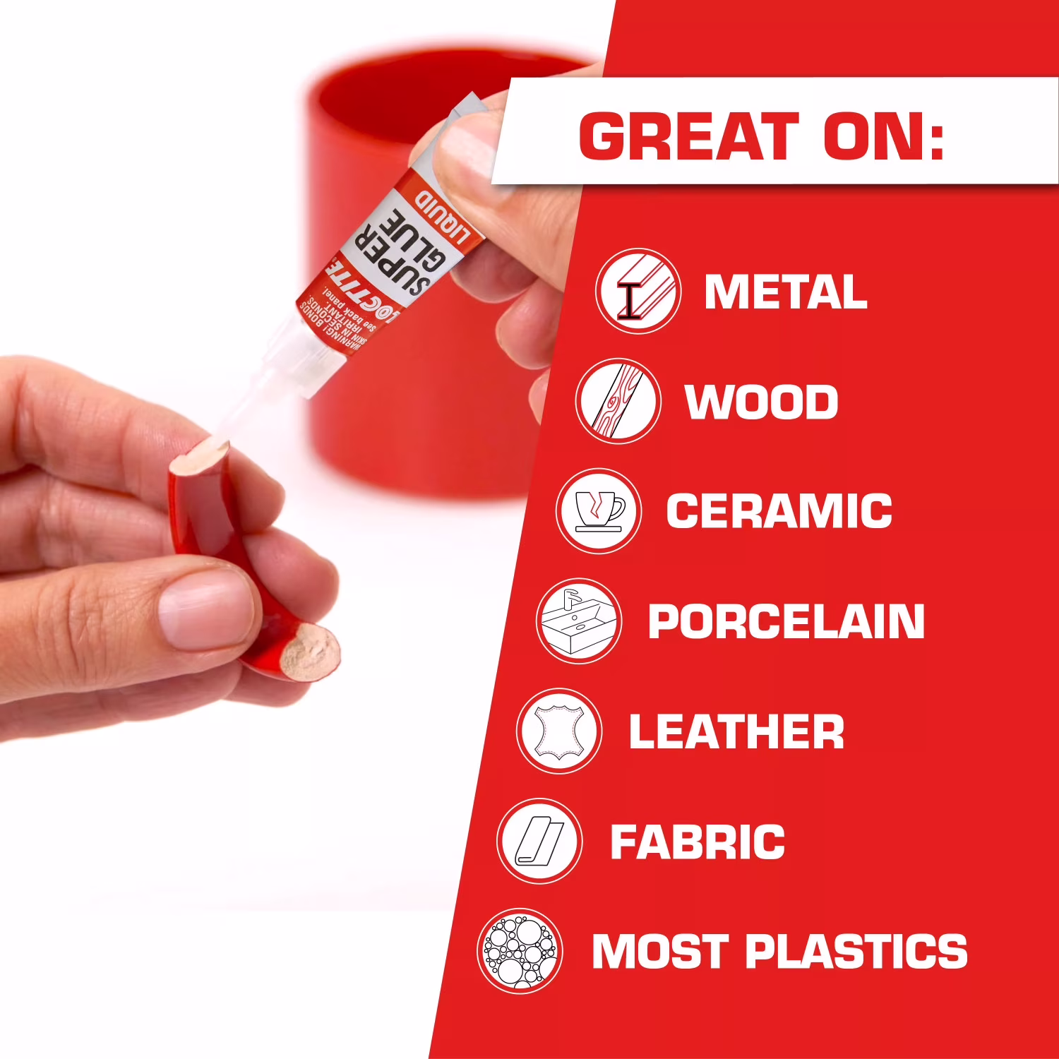 Loctite Essentials Super Glue Liquid Tube, 1 Pack of 4 Tubes, Clear 0.11 oz Tubes