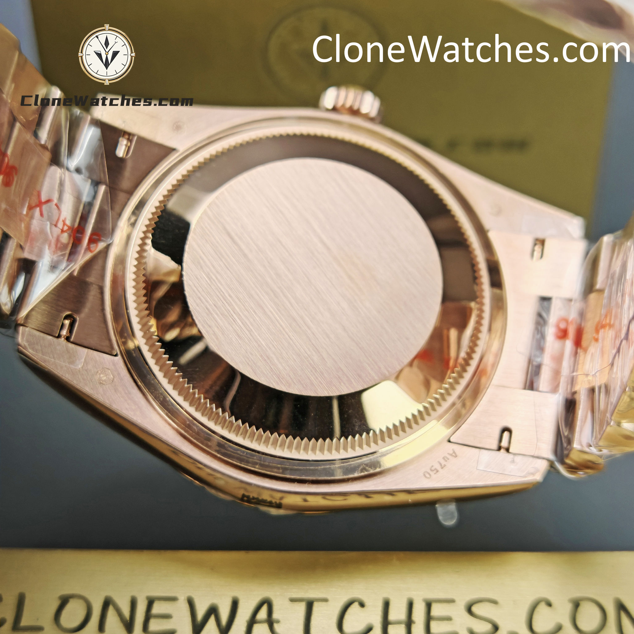 Rolex Super Clone Watches 1:1 Day Date Rose Gold Brown Roman Dial 36mm m128235-0075 3255 Movement