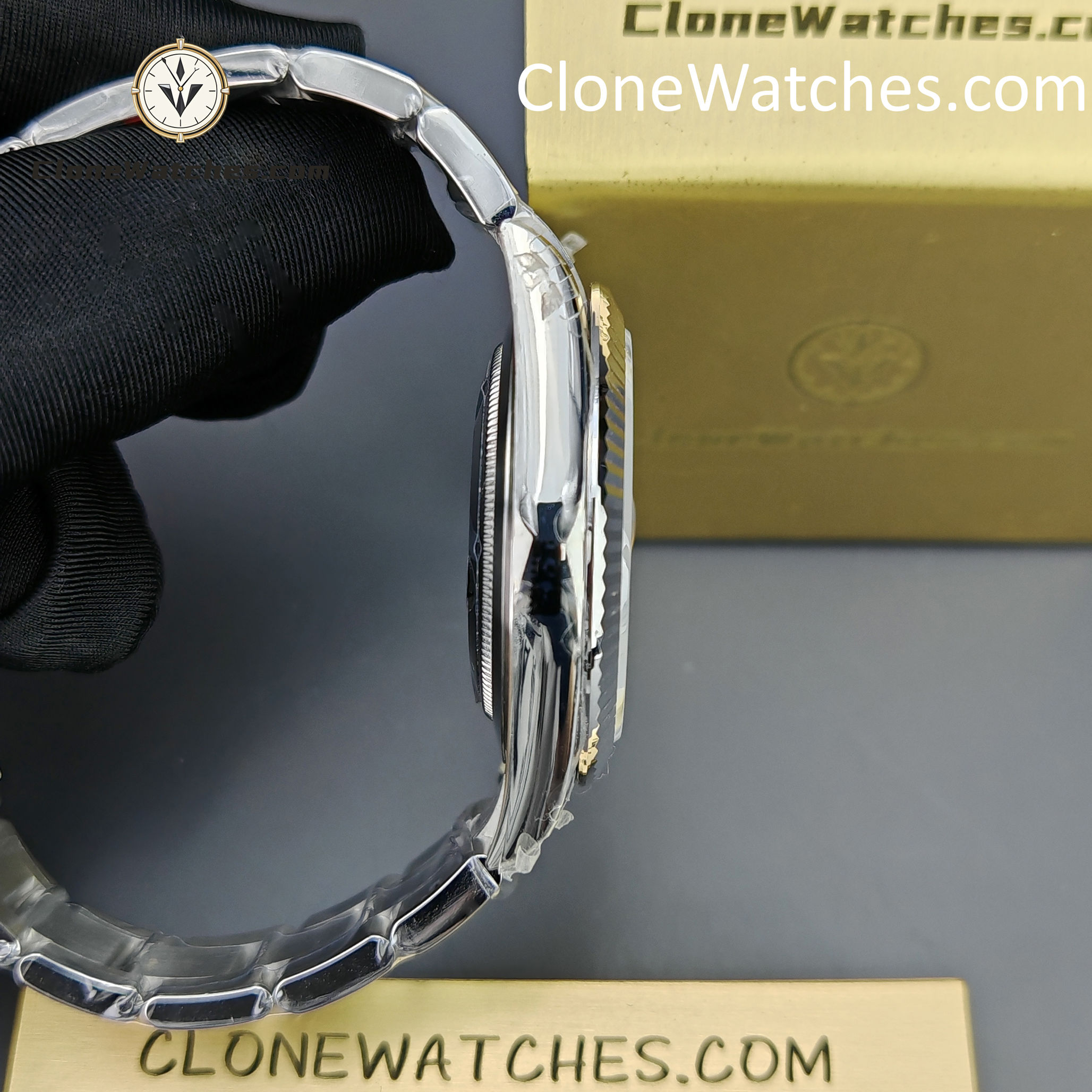 Rolex Super Clone Watches 1:1 DateJust Gray Dial m126334-0013 Oyster 41MM 3235 Movement