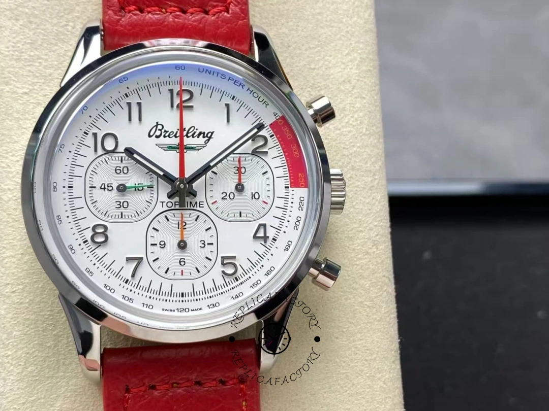Breitling Top Time B01 Ford Thunderbird AB01766A1A1X1 Arabic Hour Markers 1:1 Clone