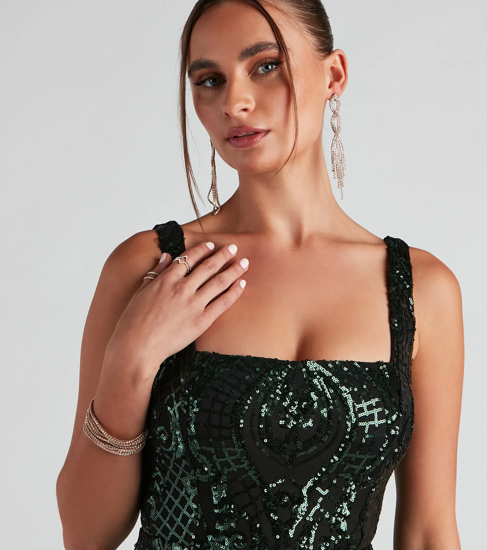 Andrea Sequin Mini Party Dress