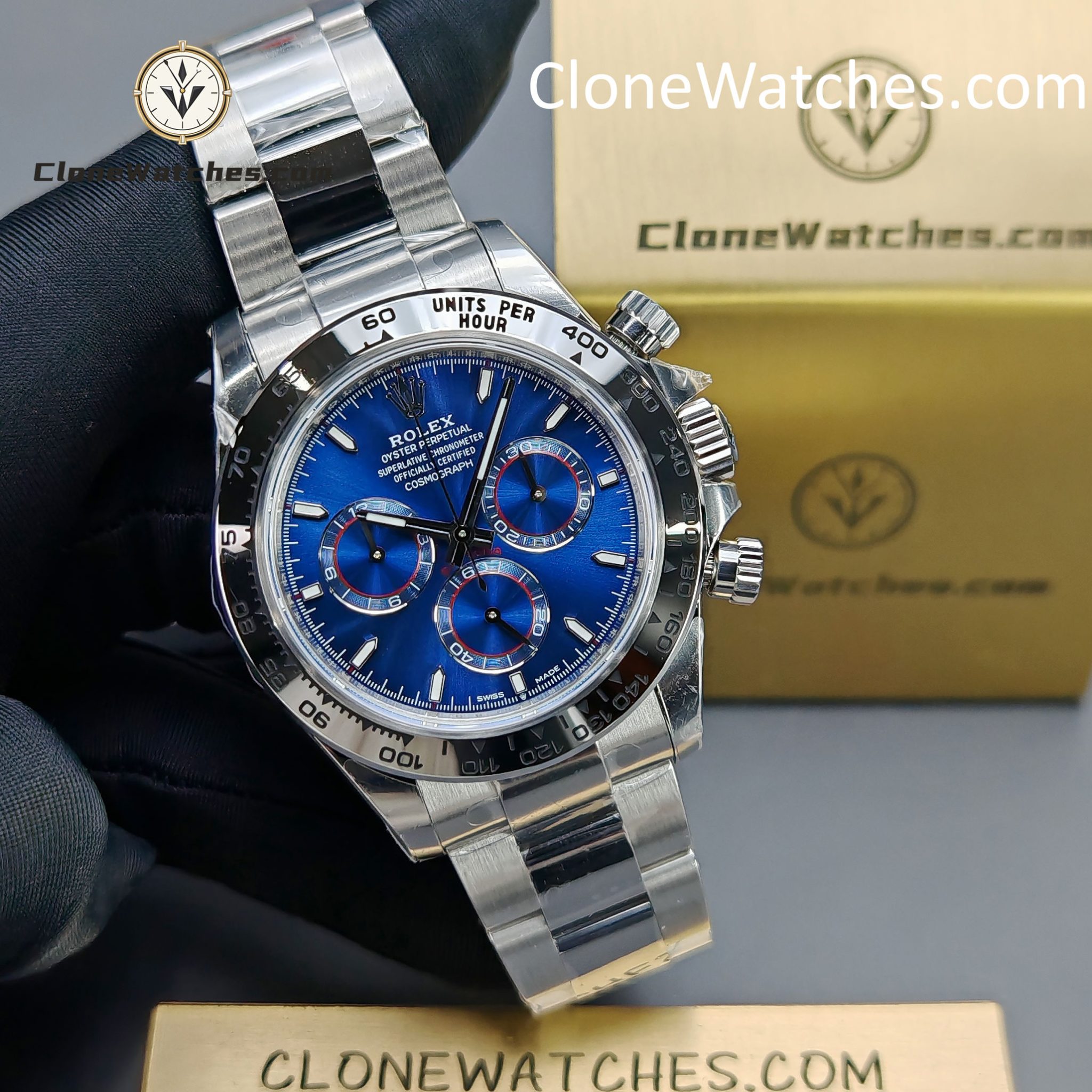 Rolex Super Clone Watches 1:1 Daytona Blue Dial M126509-0005 4131 Movement