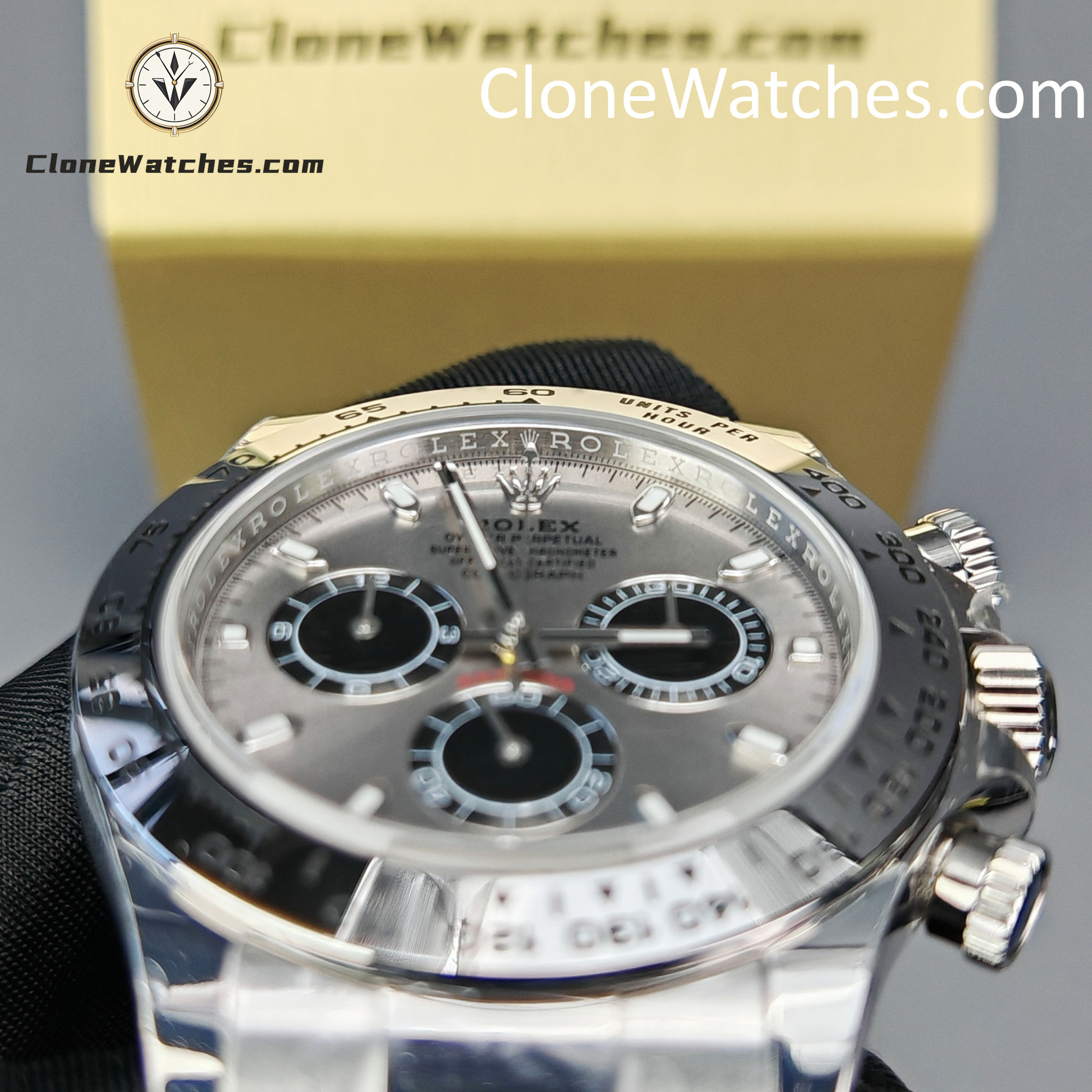Rolex Super Clone Watches 1:1 Daytona Gray Dial m116509-0072 4130 Movement