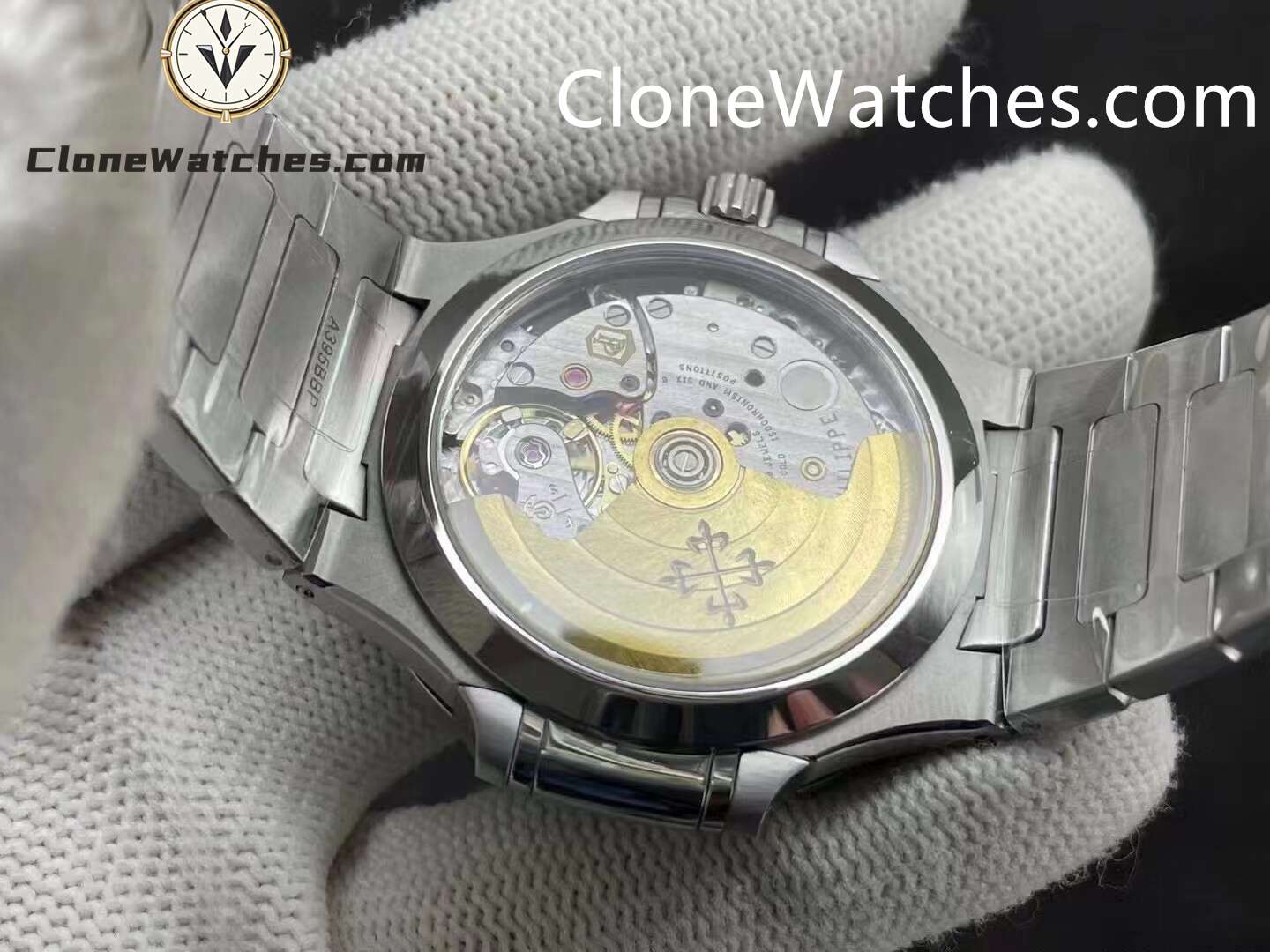 Patek Philippe Super Clone Watches 1:1 Nautilus Gray Dial Diamond Frame 7118/1200A-011 35.2 mm