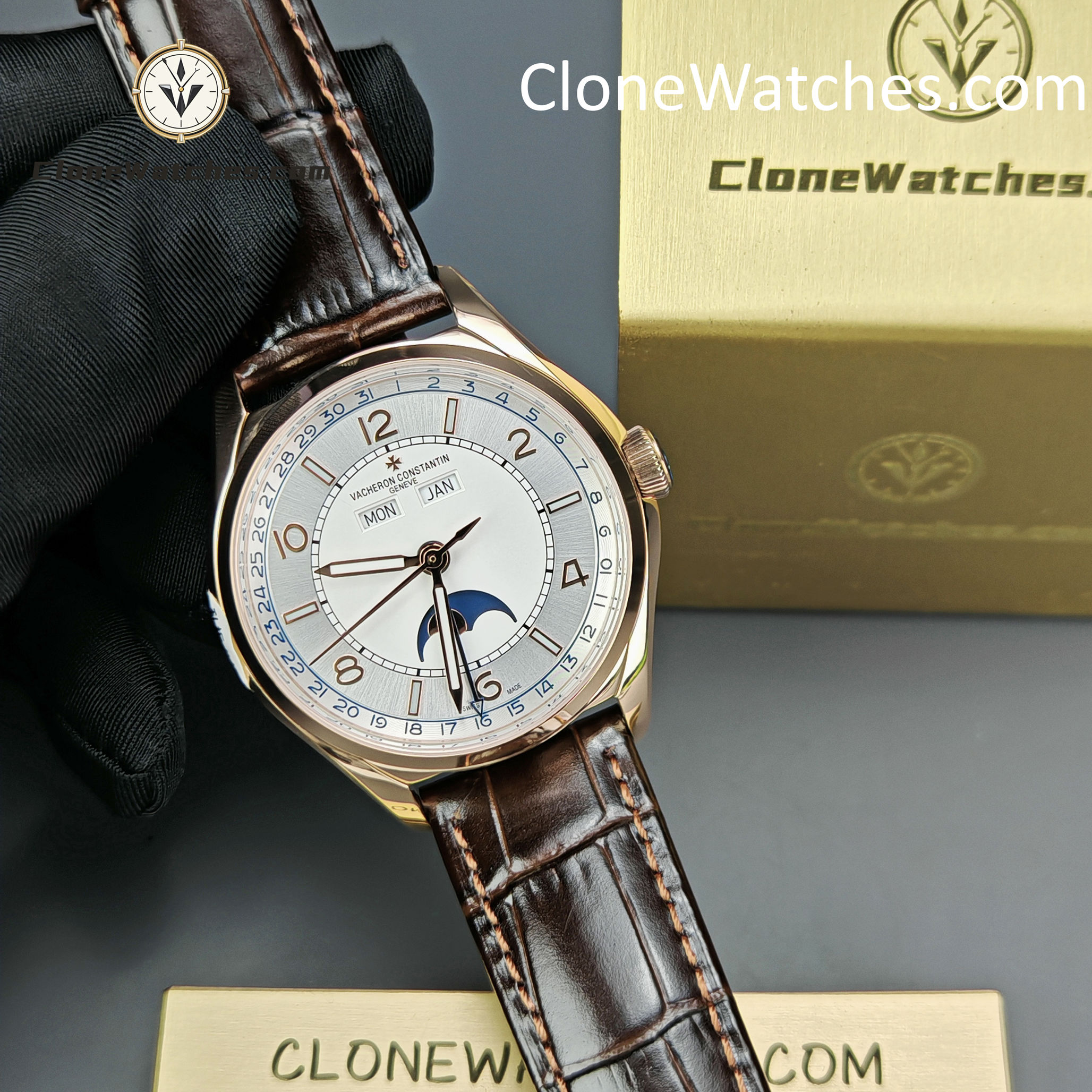 Vacheron Constantin Super Clone Watches 1:1 Fiftysix 4000E/000R-B438 Silver White Dial