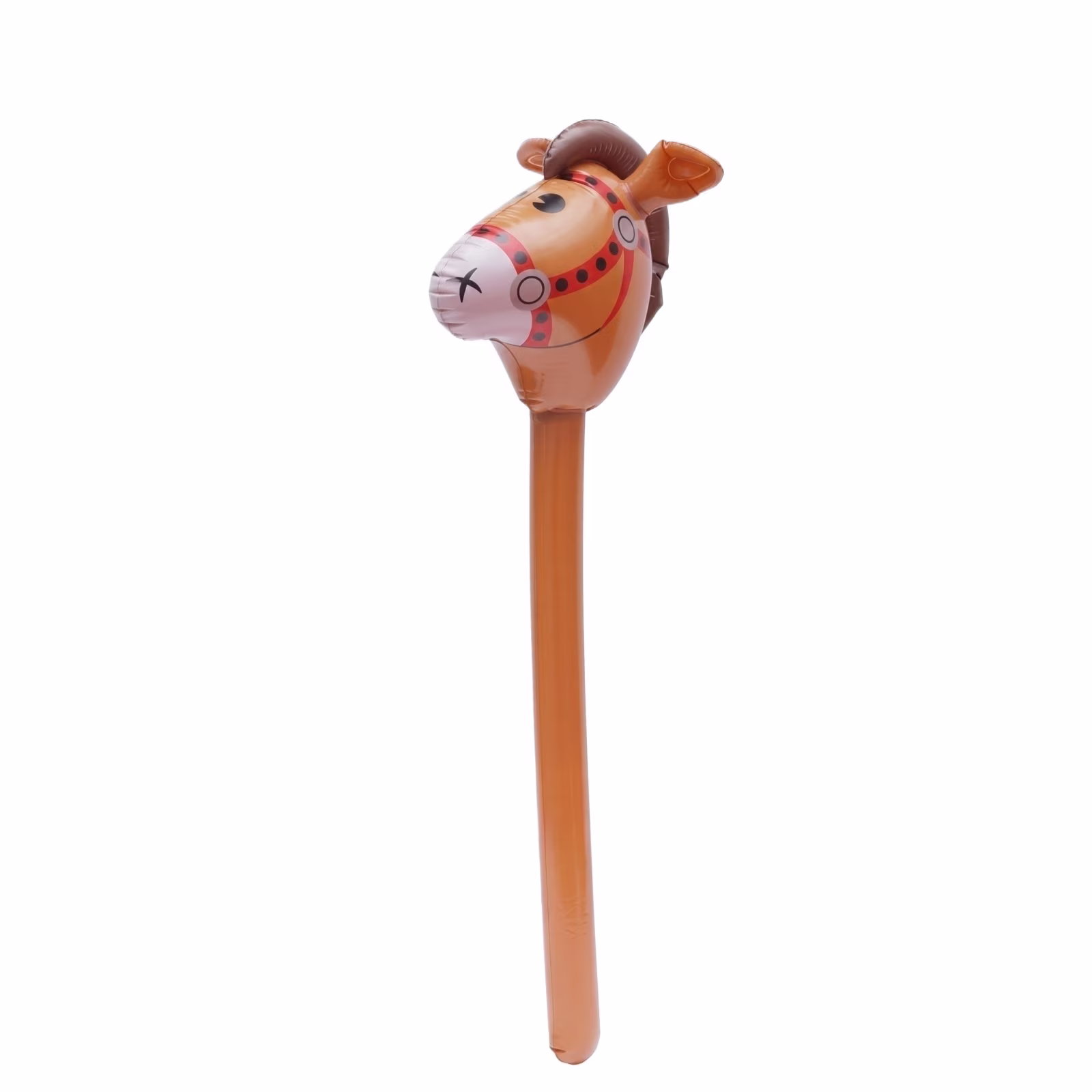 Inflatable Stick Horse Toy Ride On Pony Pretend Play Western Cowboy Theme for Kids Outdoor Party Favors Boys Girls