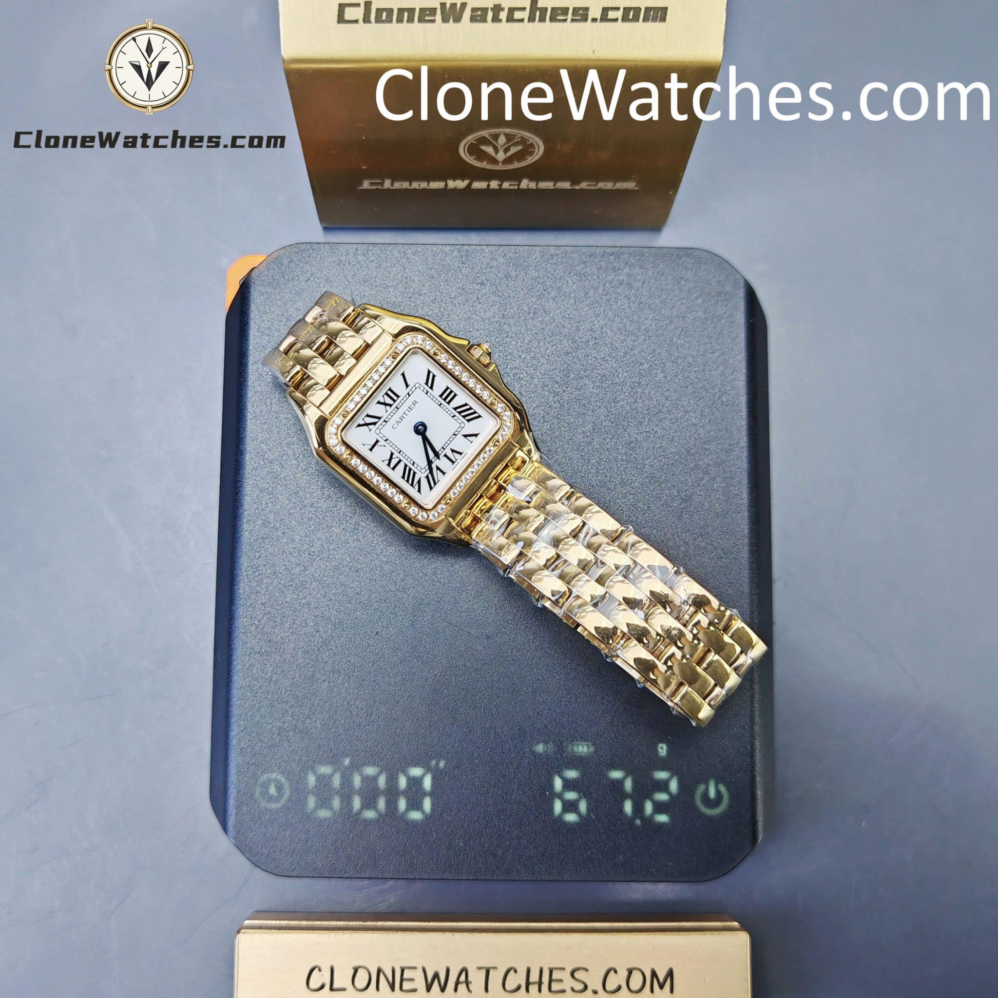 Cartier Super Clone Watches 1:1 PANTHÈRE DE CARTIER White Dial 27mm x36mm WJPN0085