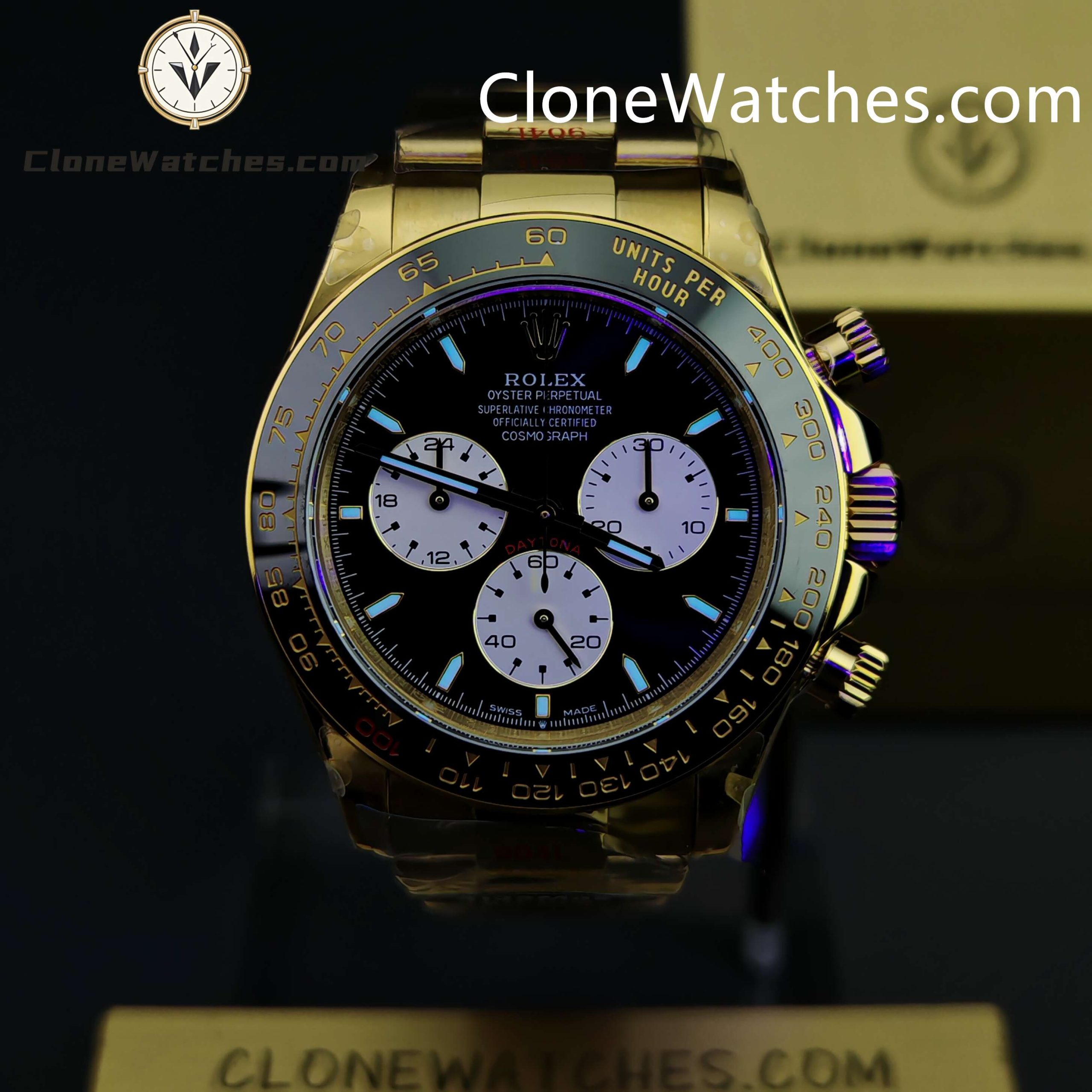 Rolex Super Clone Watches 1:1 Le Mans Daytona 100 Years Anniversary 18K Gold 4132 Movement