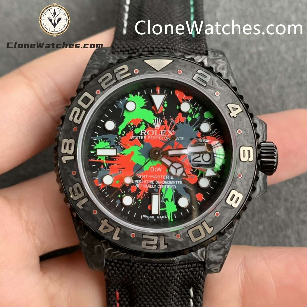 Modified Super Clone Watches 1:1 DIW Rolex GMT Master II “MOTLEY GMT” 3285 Movement