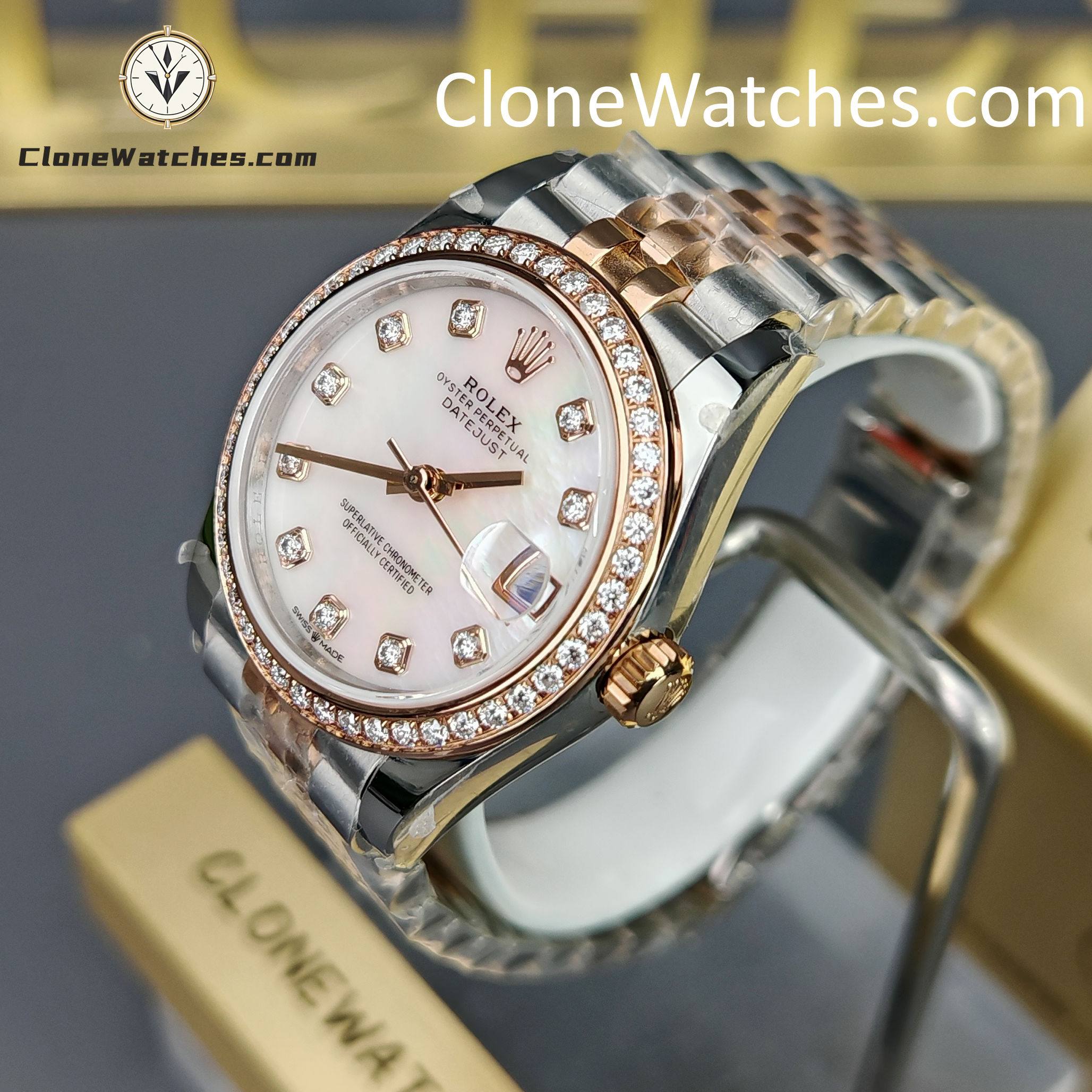 Rolex Super Clone Watches 1:1 DateJust m278381rbr-0026 Jubilee 31MM 2236 Movement