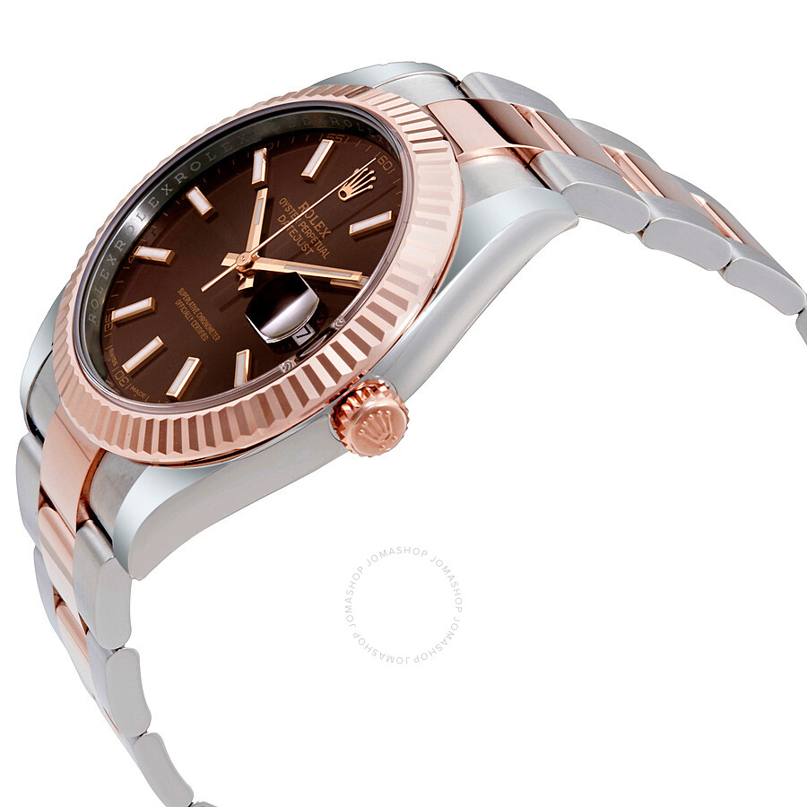 Rolex Datejust 41 Chocolate Dial Steel and 18K Everose Gold Men s Watch 126331CHSO（Lifetime free warranty+90-days replacement service & Refund!.）