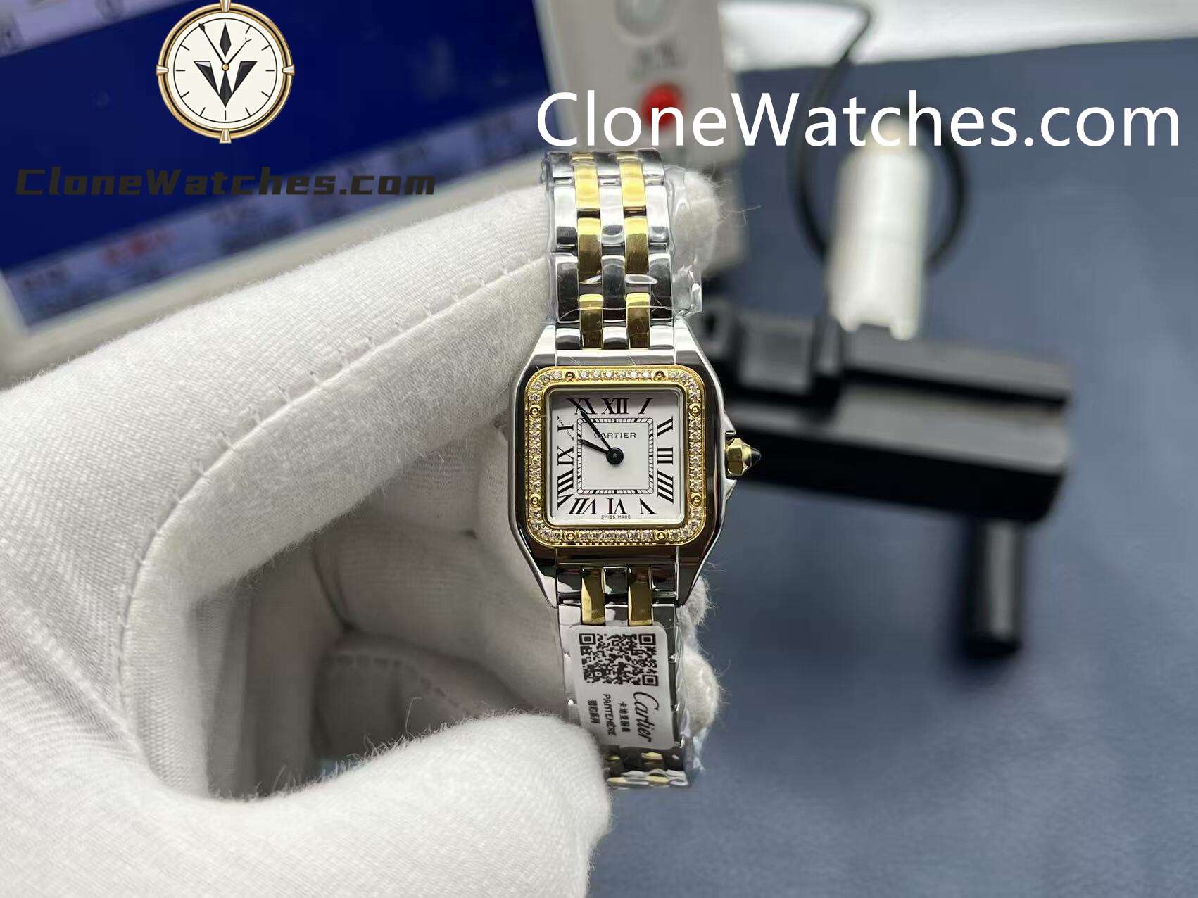 Cartier Super Clone Watches 1:1 PANTHÈRE DE CARTIER White Dial 22mm x30mm WJPN0048
