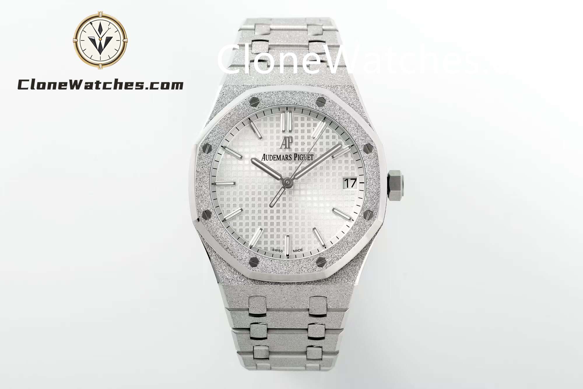 Audemars Piguet Super Clone Watches 1:1 Royal Oak Frost 15500 White Dial
