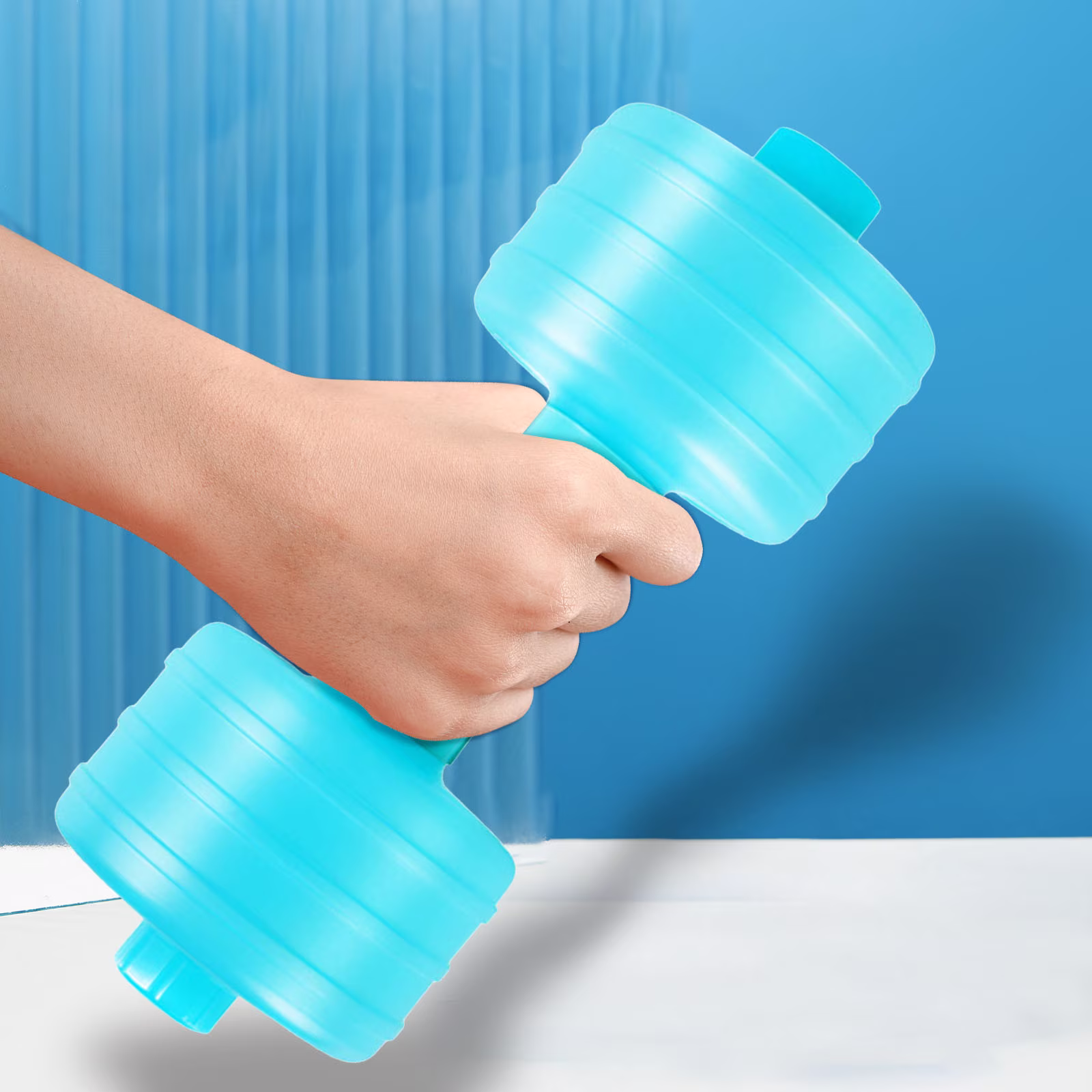 Water Filled Dumbbells Adjustable Weight Fitness Leakproof Design Home Gym Workout Tools for Men and Women