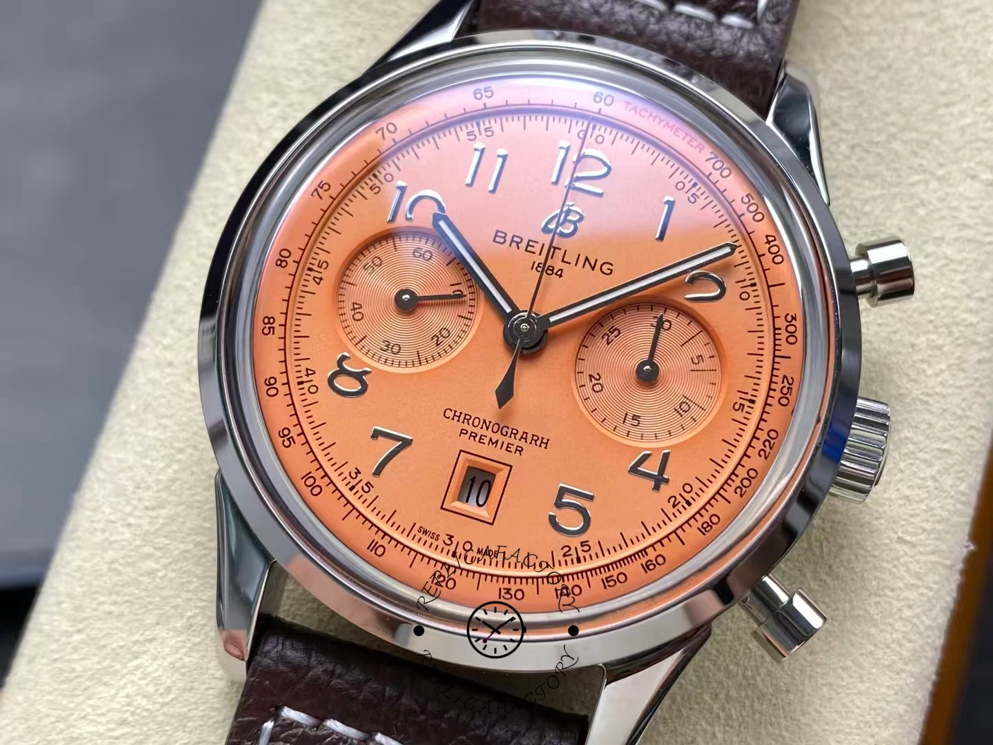 Breitling Premier B01 42mm AB0145331K1P2 Copper Dial Replica
