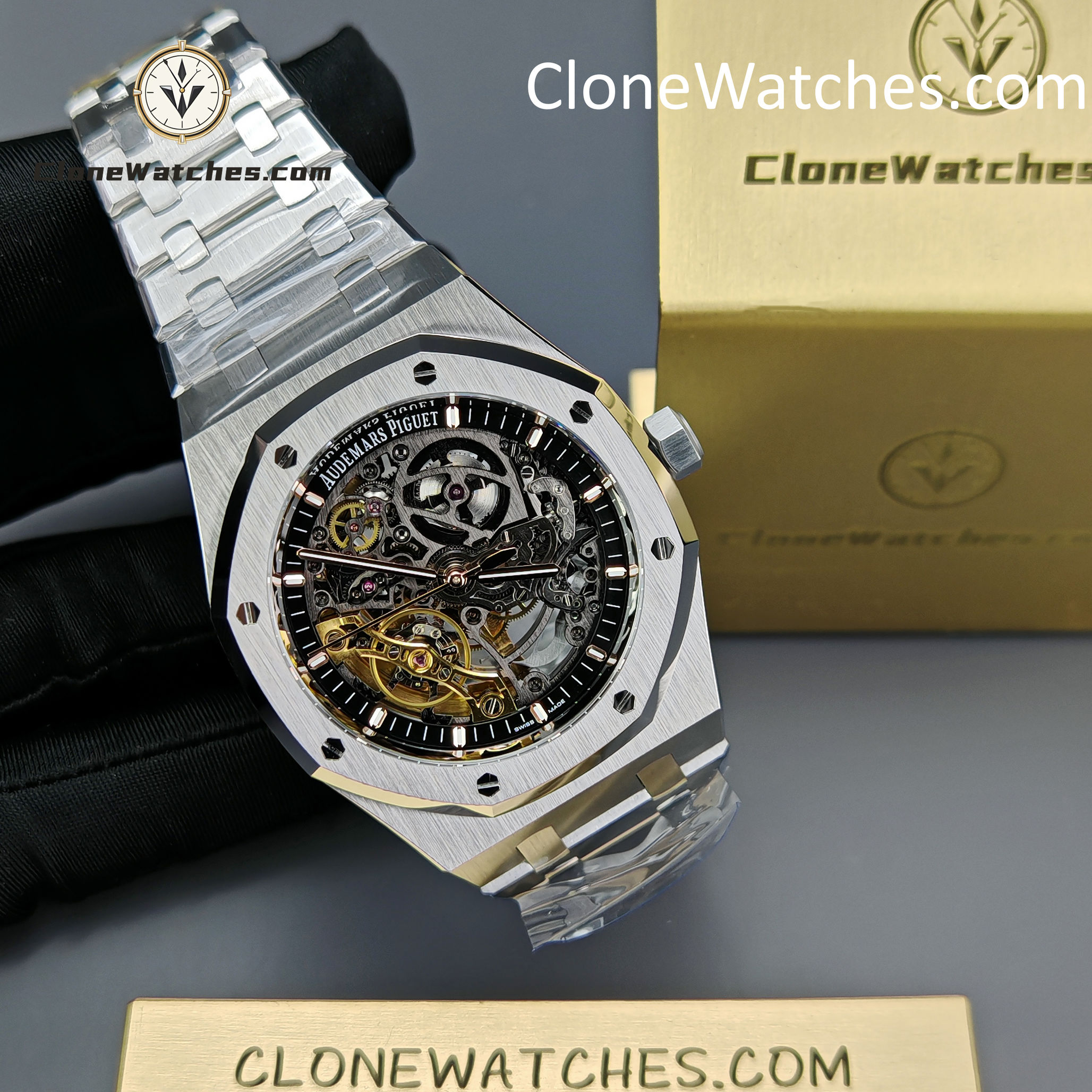 Audemars Piguet Super Clone Watches 1:1 Royal Oak 15407 Skeleton Dial