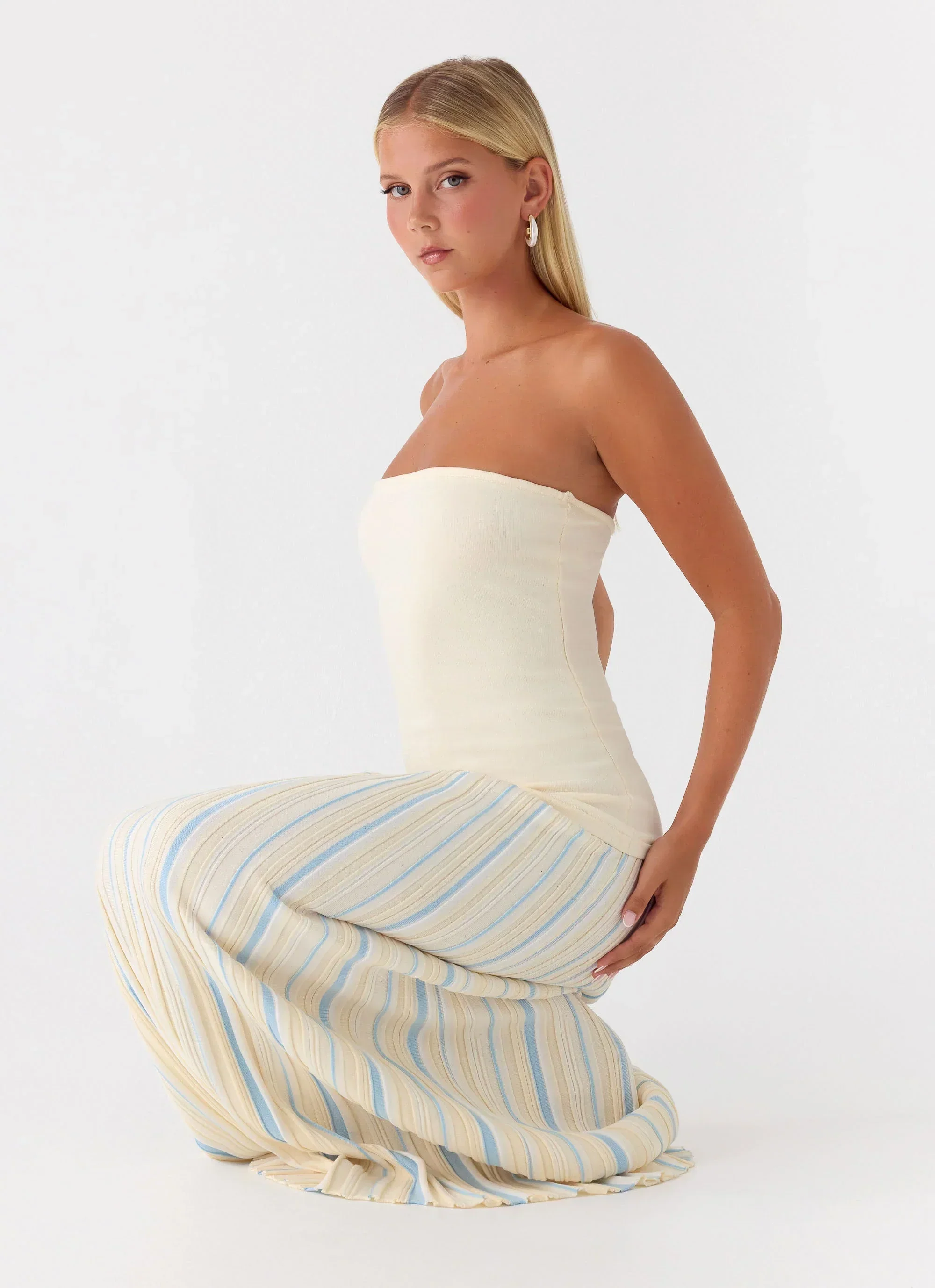 Otillie Knit Maxi Dress - Yellow