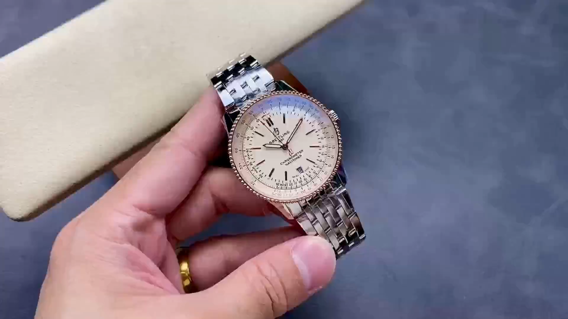 Breitling Navitimer 1:1 Clone Automatic 41 U17326211G1A1 Silver Dial Watch