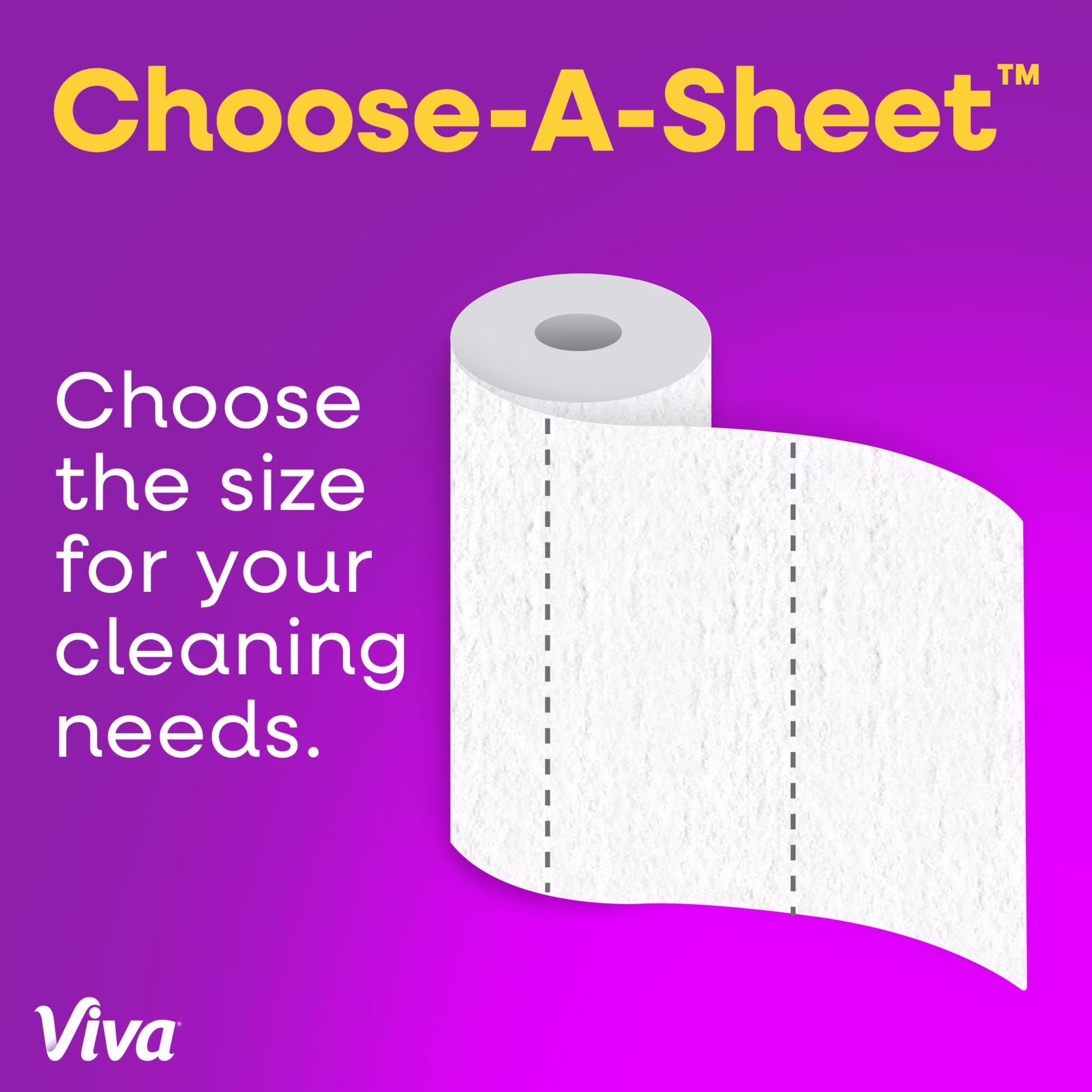 Viva Signature Cloth Paper Towels, 12 Double Rolls, 86 Sheets per Roll