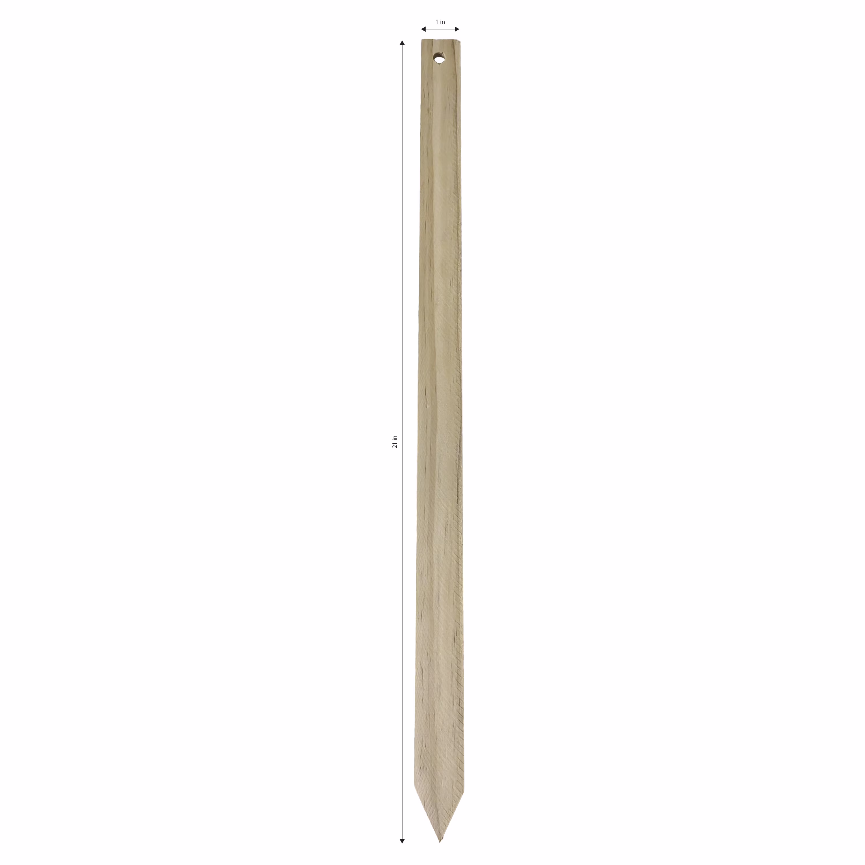 Hy-Ko 21-Inch Natural Wooden Stake, 1 Piece, Model 40603