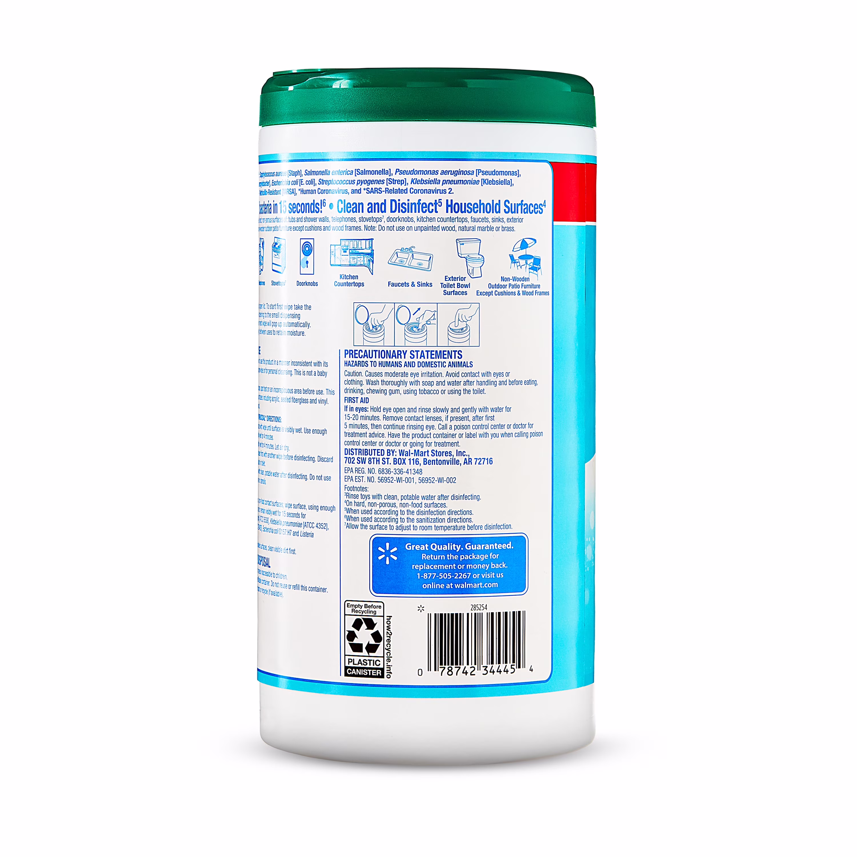 Great Value Disinfecting Wipes, Fresh Scent, 75 Count