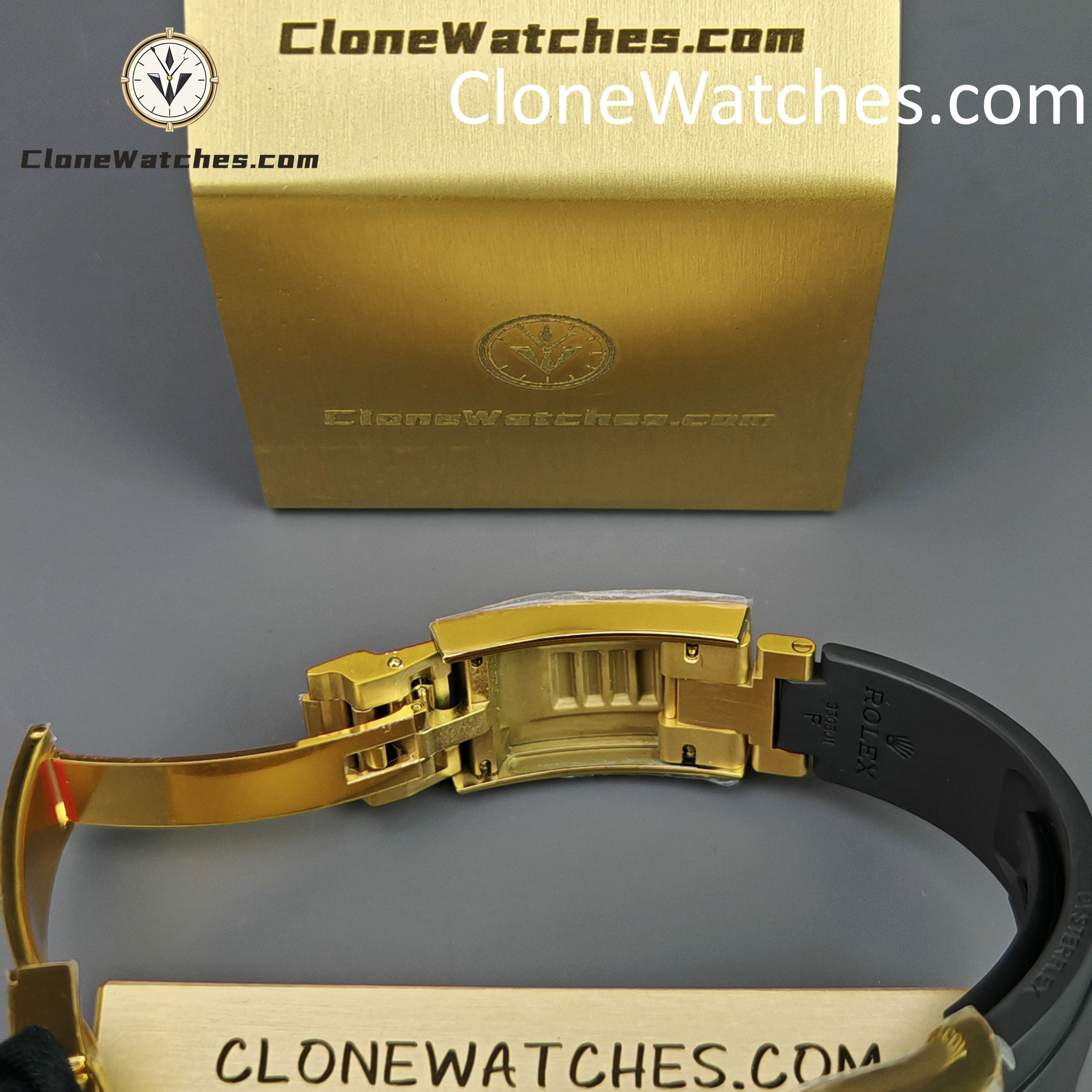 Rolex Super Clone Watches 1:1 Daytona 18K Yellow Gold Plating M126518LN-0014 4131 Movement