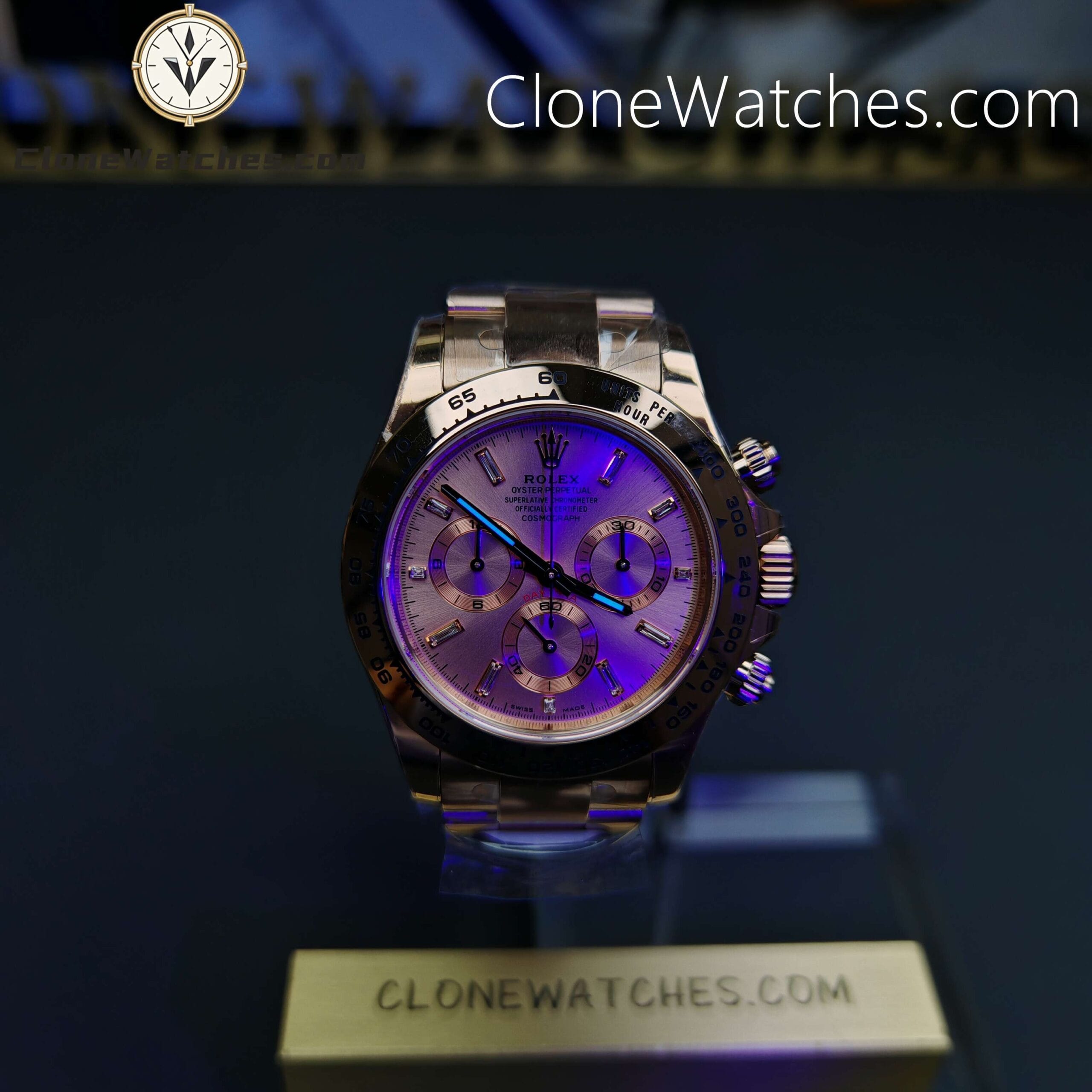 Rolex Super Clone Watches 1:1 Daytona Crystal Dial 116505 – 0012 4130 Movement