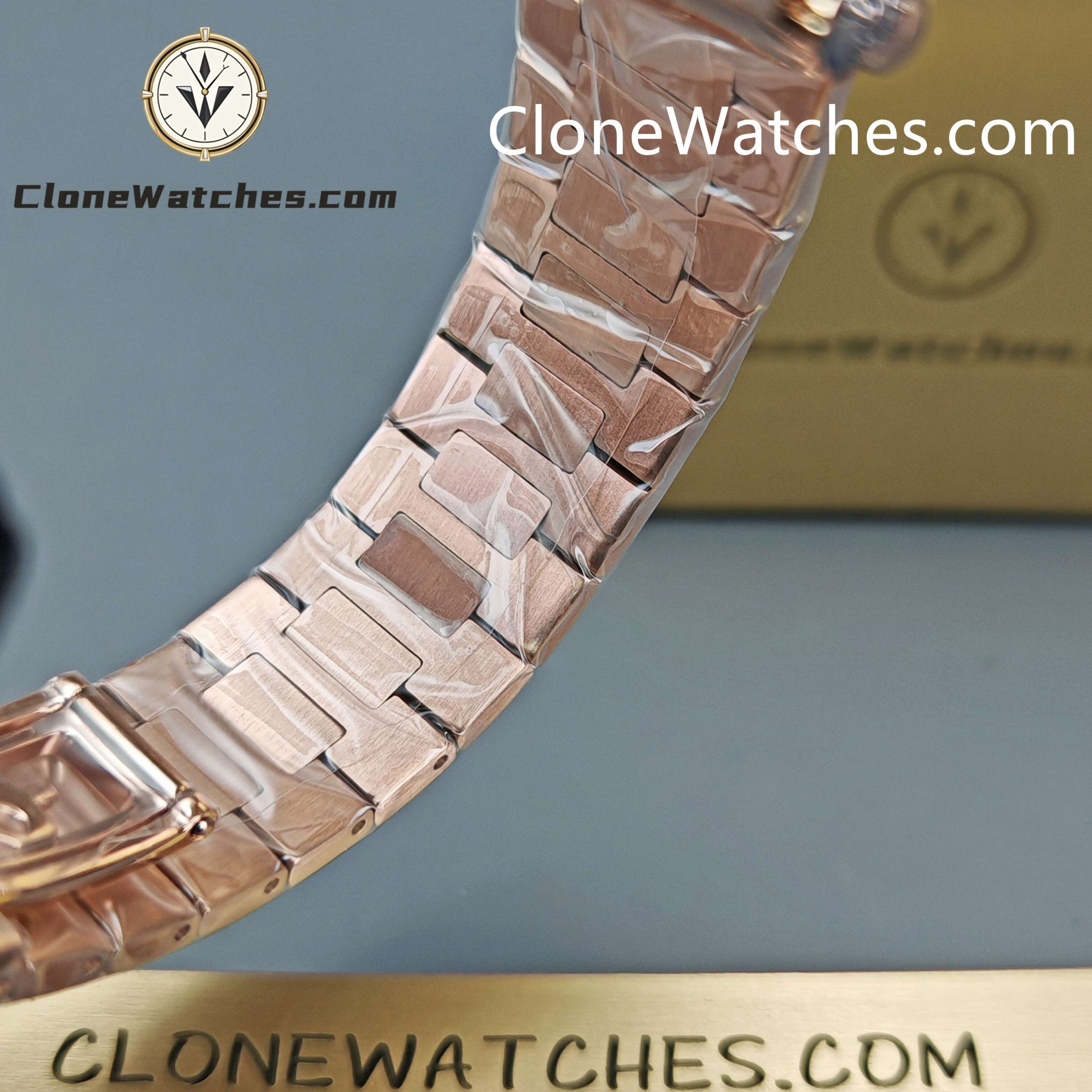 Patek Philippe Super Clone Watches 1:1 CUBITUS Rose Gold 7128/1R-001 Brown Dial