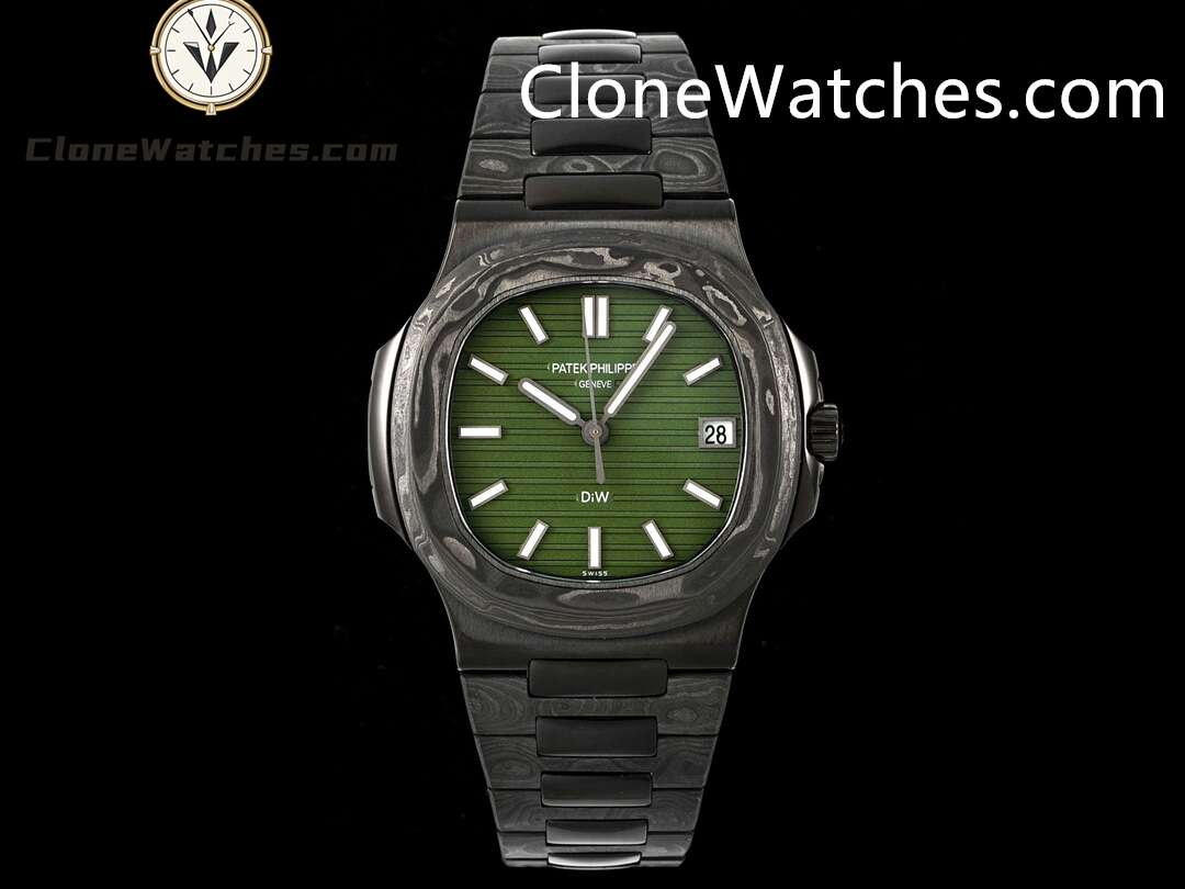 Modified Super Clone Watches 1:1 DiW Patek Philippe Nautilus 5711 BLACK GRAIL KHAKI