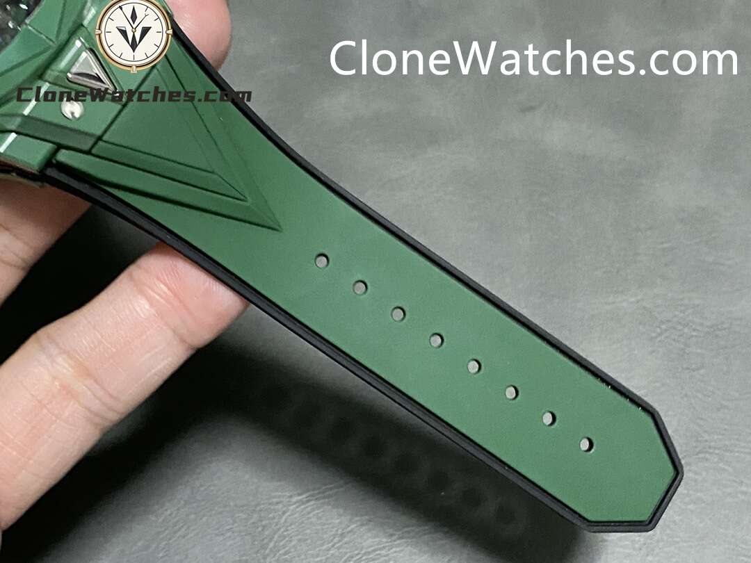 Hublot Super Clone Watches 1:1 Big Bang Unico Sang Bleu II GREEN CERAMIC 45MM 418.GX.5207.RX.MXM22