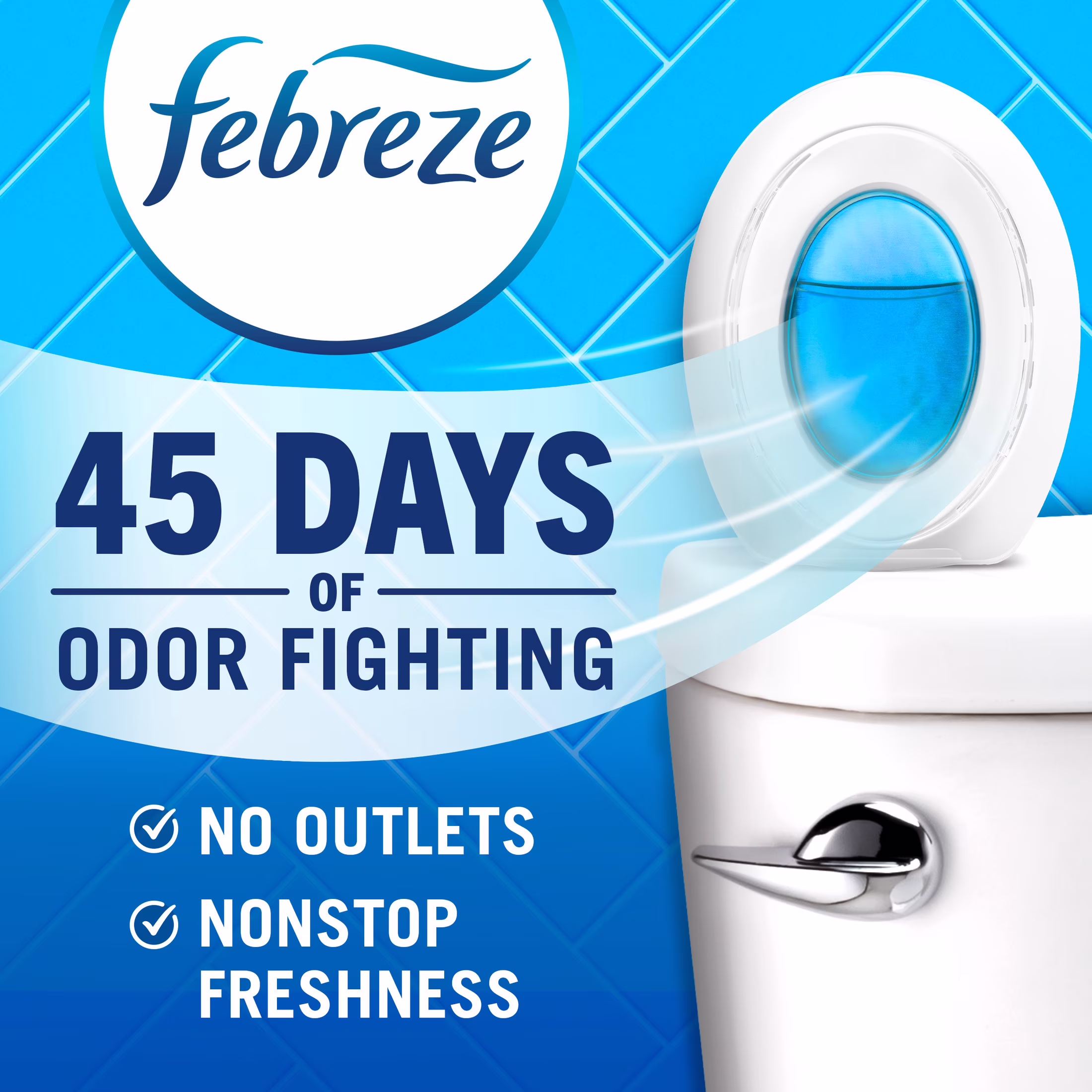 Febreze Bathroom Air Freshener, Odor-Fighting, Pumpkin Roll Scent, 1 Count