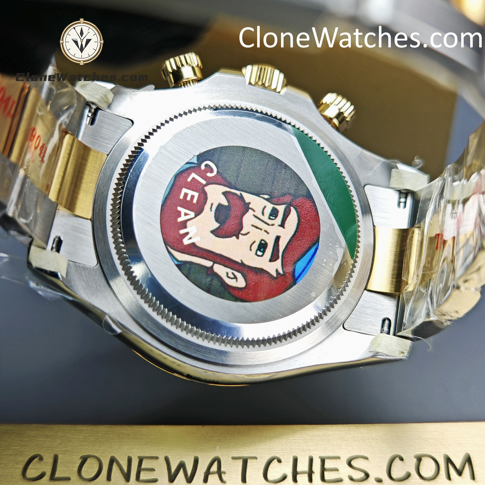 Rolex Super Clone Watches 1:1 Daytona 18k Gold Black Dial M126503-0003 4131 Movement