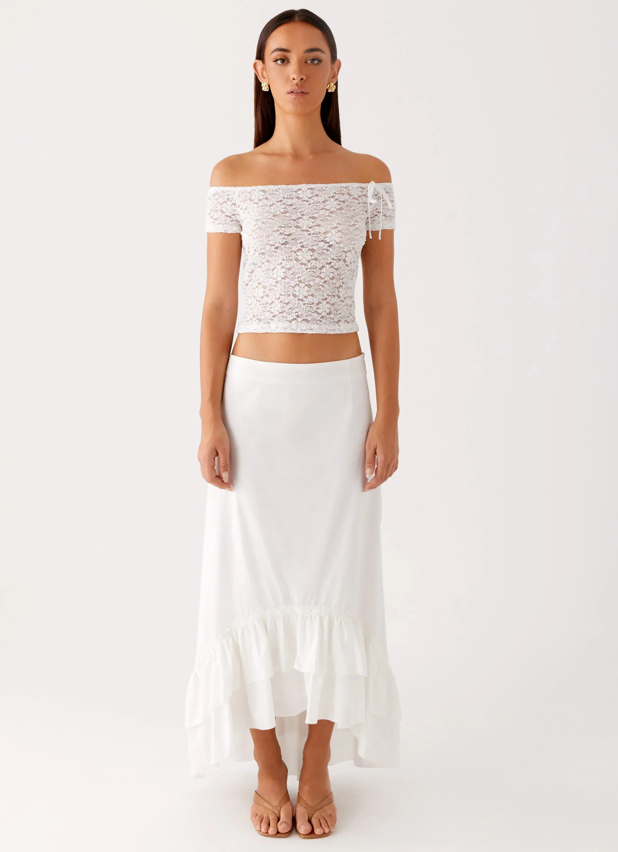 Billie Lace Top - Ivory