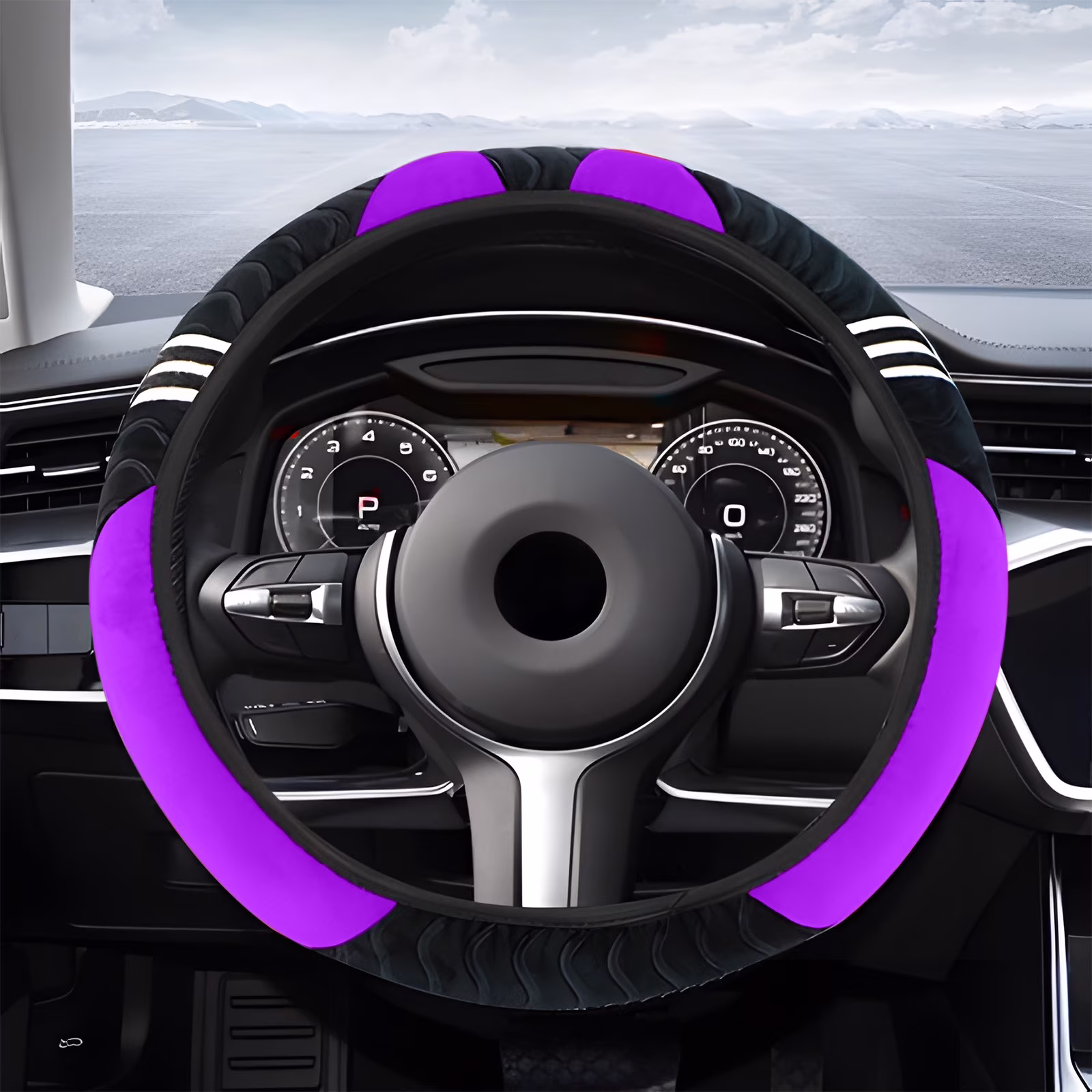 GFHFHITJ Car Steering Wheel Cover Stretch Without Inner Steering Wheel Cover Universal Steering Wheel Cover
