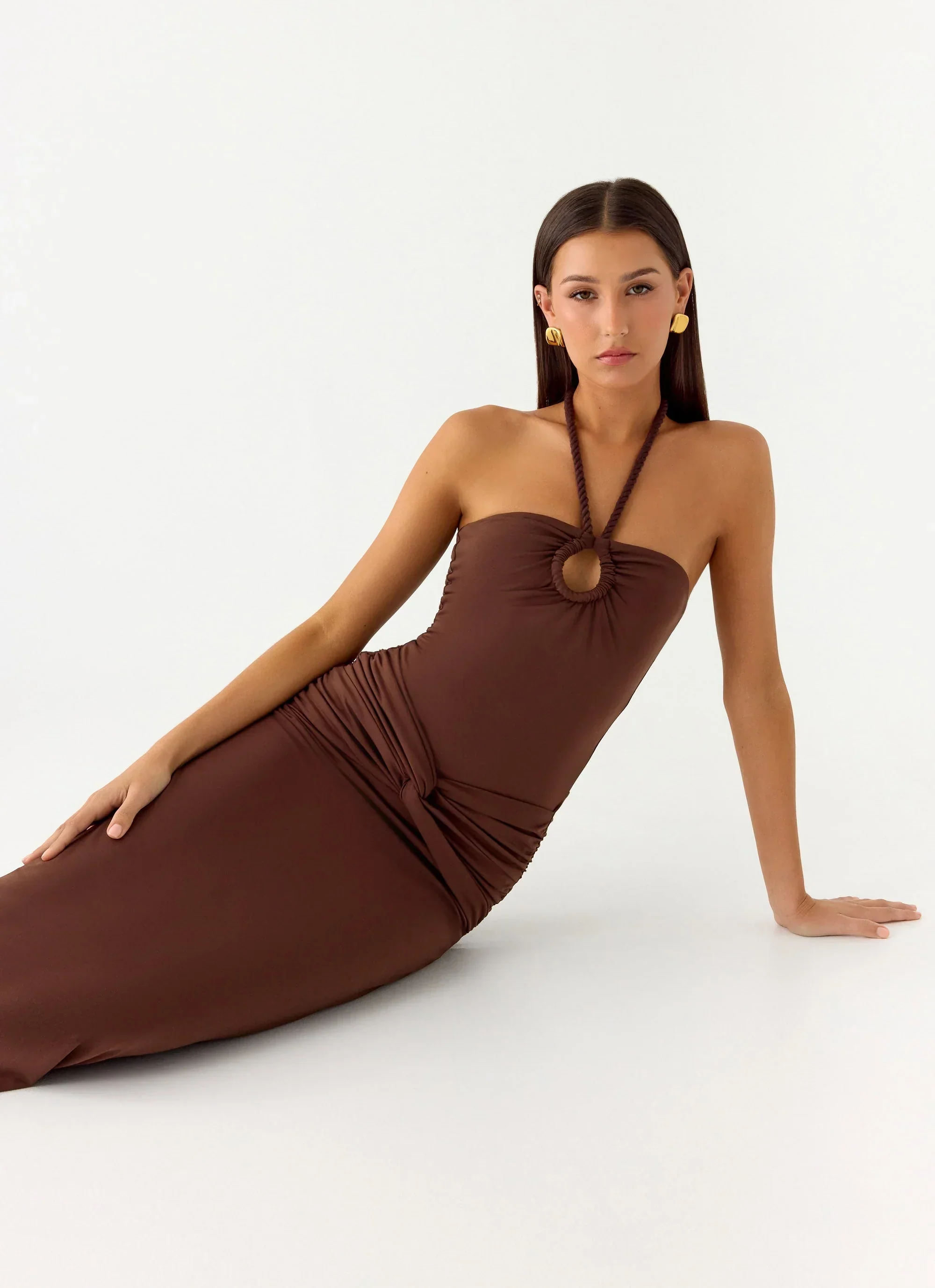 Sacred Maxi Dress - Chocolate