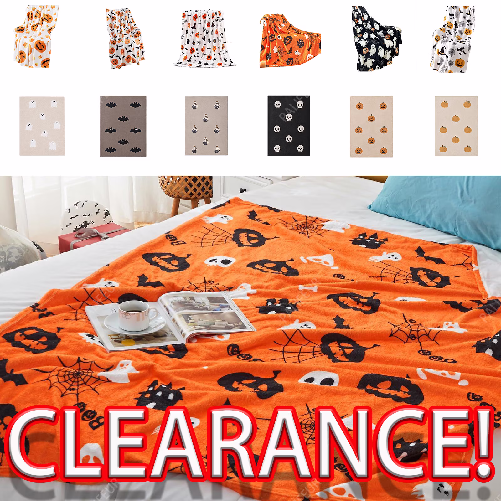 Xuniizn Halloween Throw Cooling Blanket Lightweight Soft Summer Blanket for Couch, Fleece Blanket Transfer Heat to Keep Body Cool 39