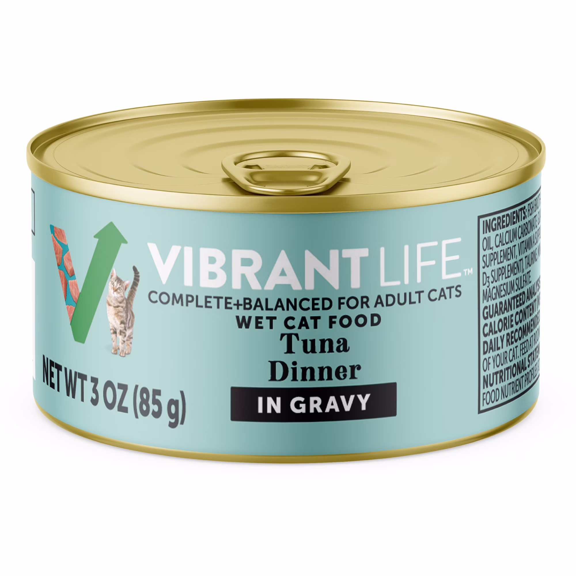 Vibrant Life Flaked Tuna Wet Cat Food, 3 oz Can