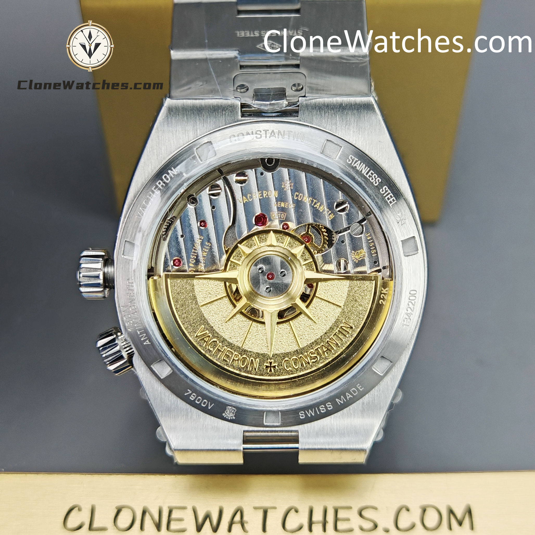Vacheron Constantin Super Clone Watches 1:1 Overseas Dual Time 7920V/210A-B546 Black Dial
