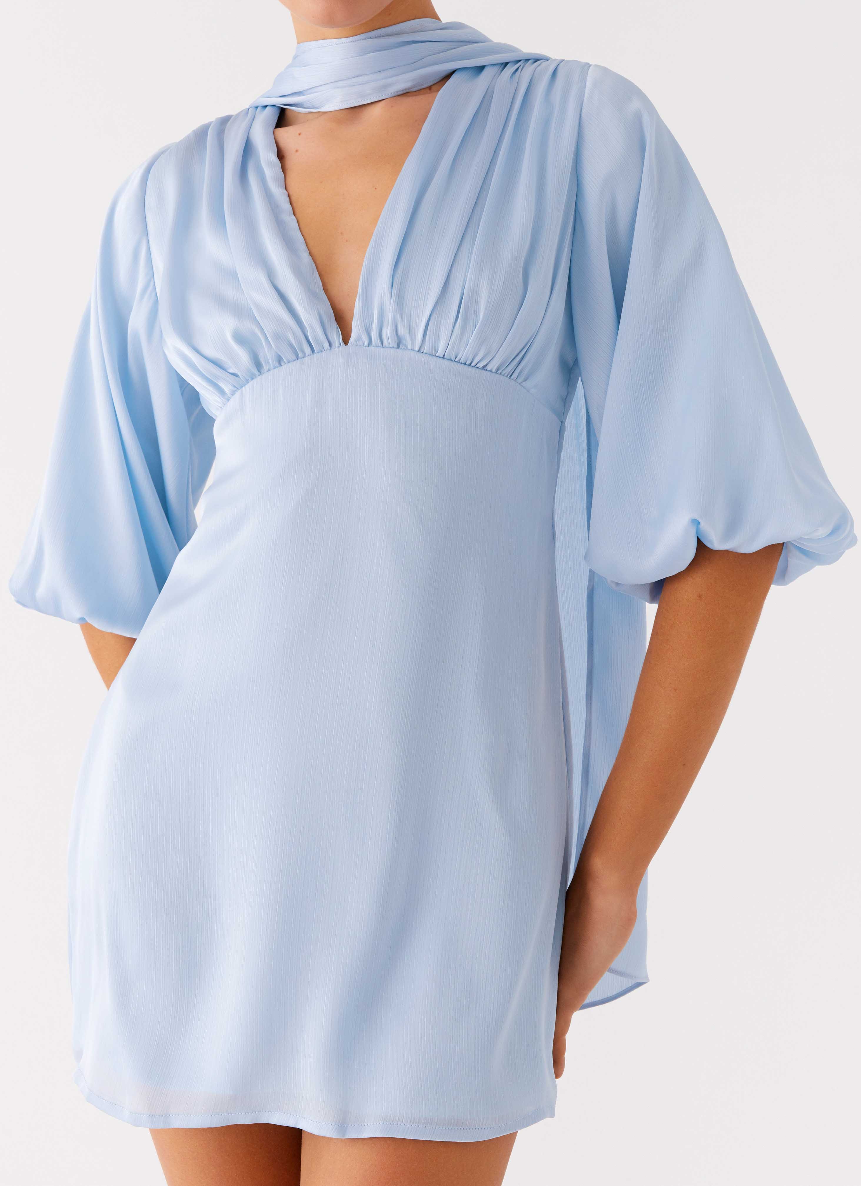 Mary Mini Dress - Blue