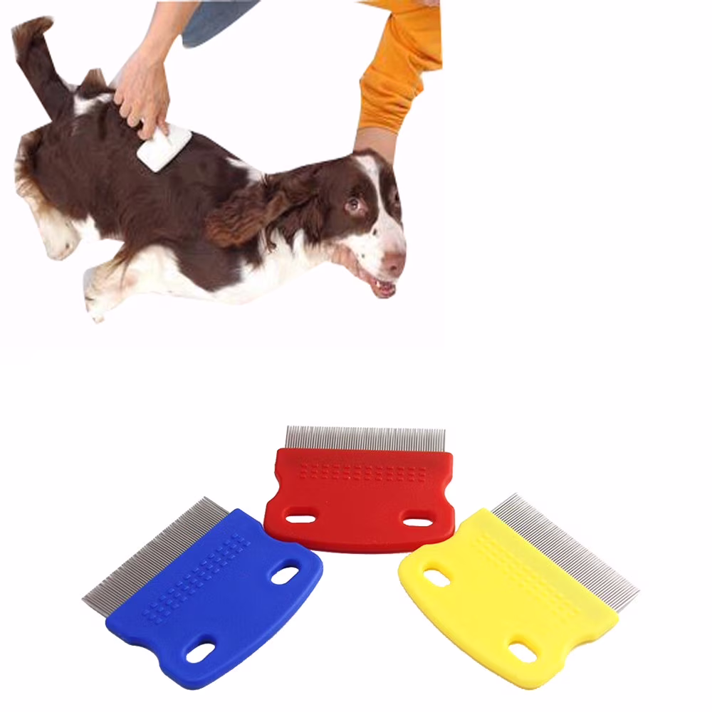 Vikakiooze Promotion on Sale! Pet Supplies PetStainless Steel Flea Comb for Dogs Cats High-quality Dog Grooming Cleaning Comb