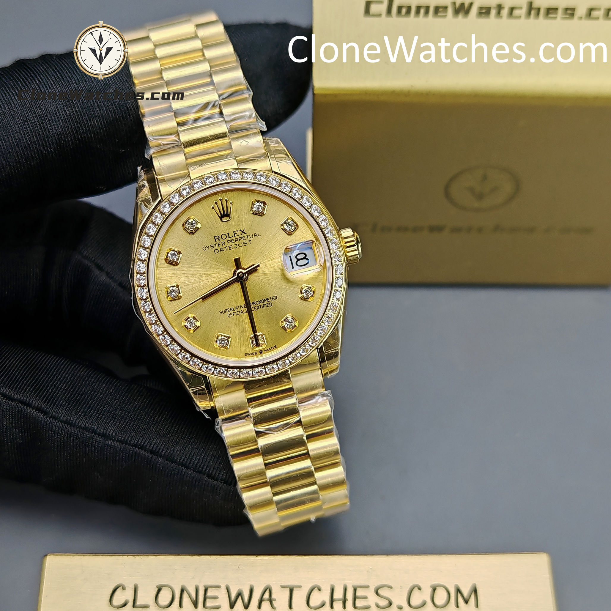 Rolex Super Clone Watches 1:1 DateJust m278288rbr-0005 President 31MM 2236 Movement