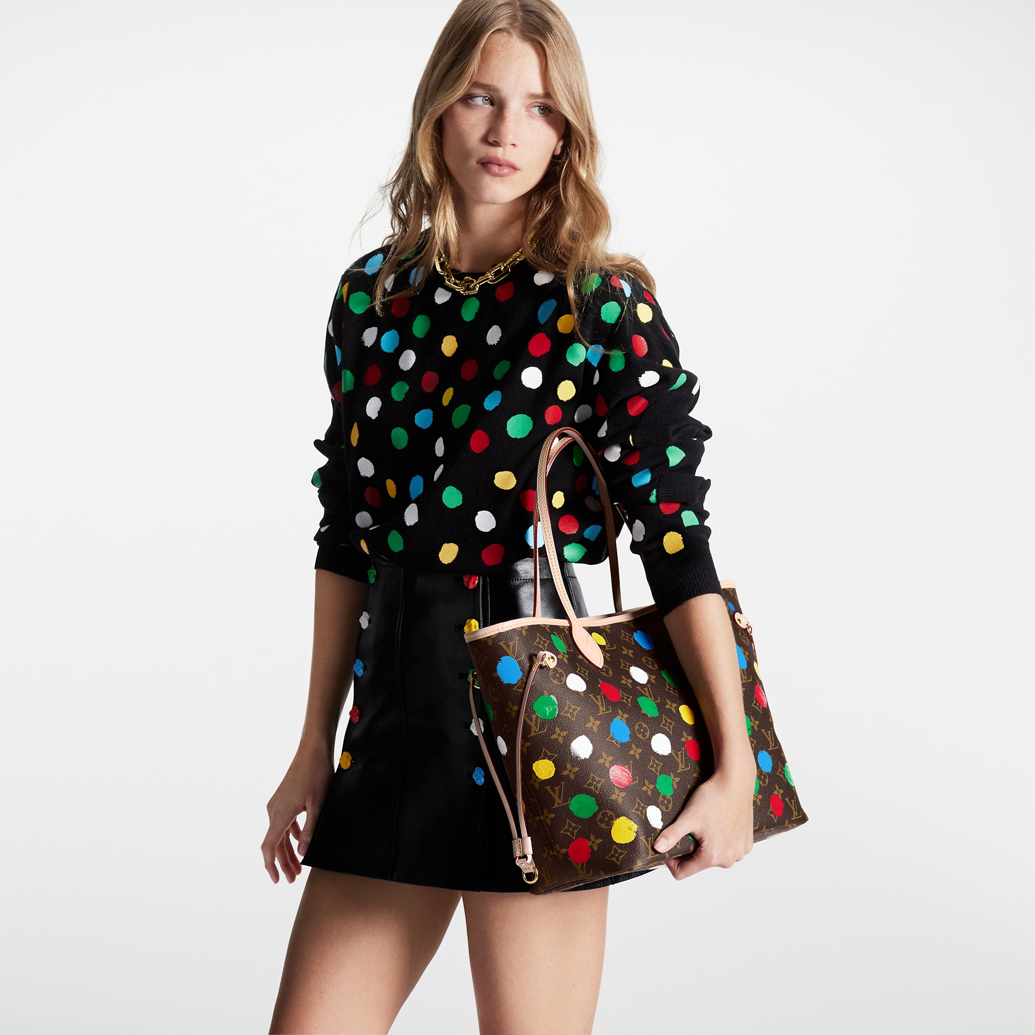 Louis Vuitton M46381 LV x YK NEVERFULL