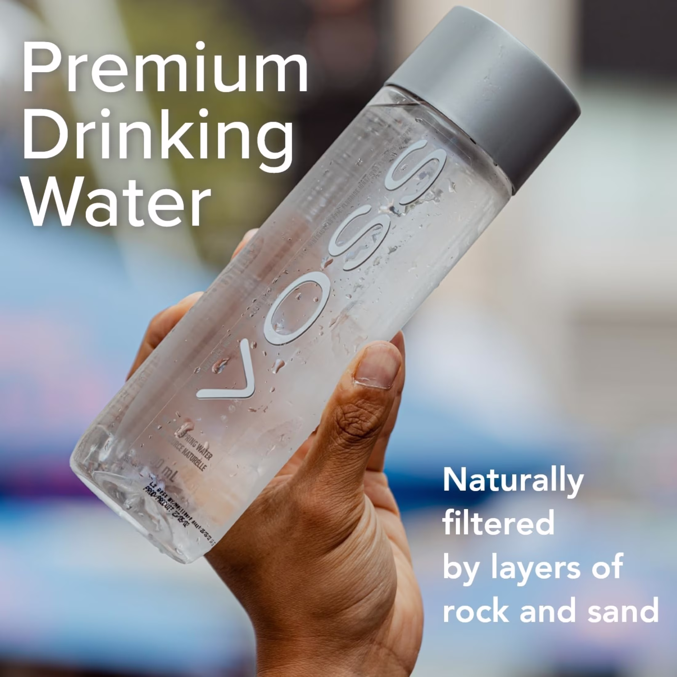 VOSS Natural Spring Water 850ml PET Bottle still, Allergens not Contained